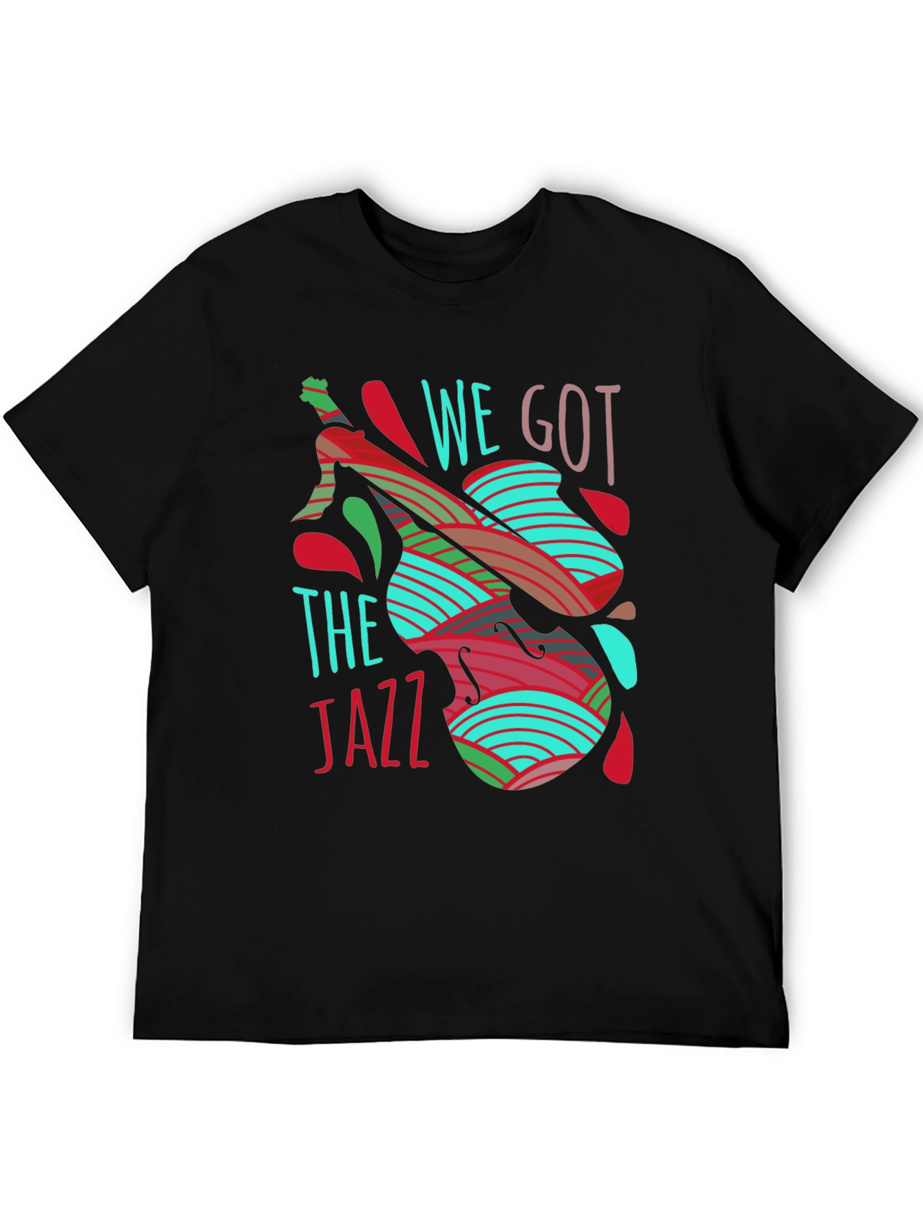 Black We Got The Jazz T-Shirt - Unique Music Tee view 5