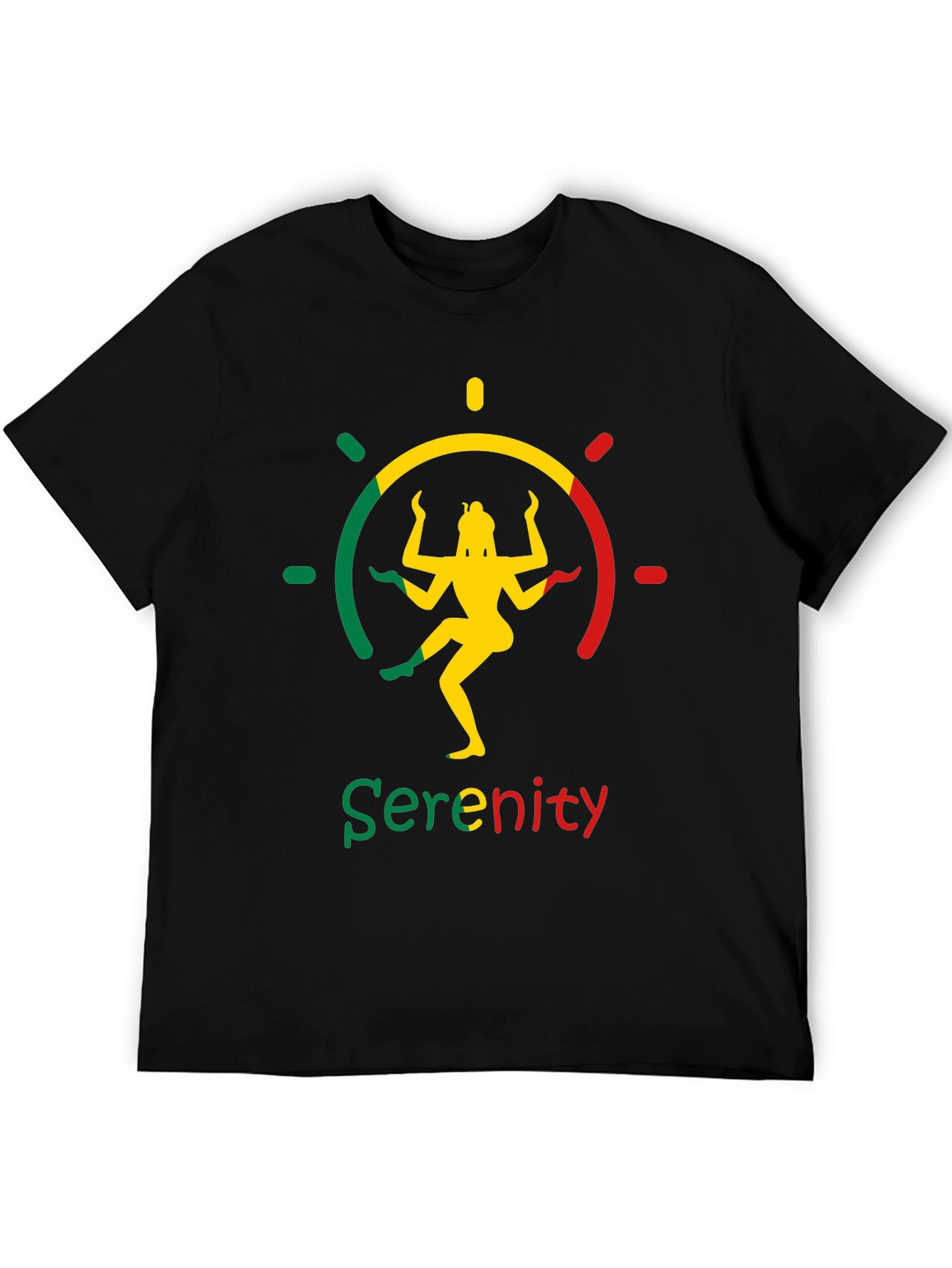 Black Serenity Dance Graphic T-Shirt view 5