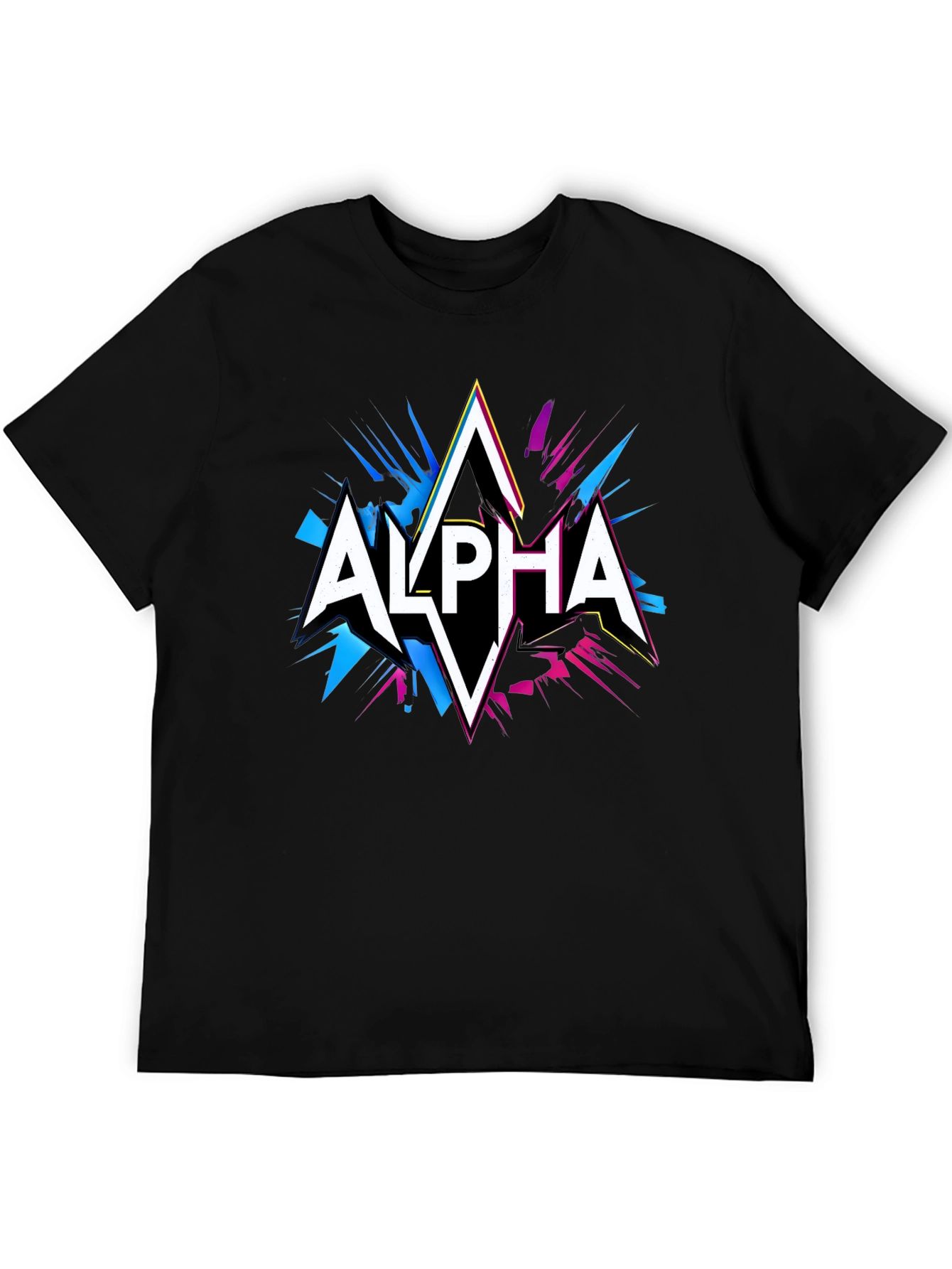 Black Alpha Graphic Tee - Black view 5