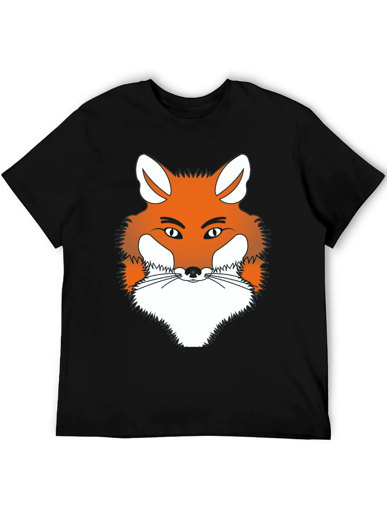 Fox Graphic Tee - Men's Black Crew Neck T-Shirt - 5