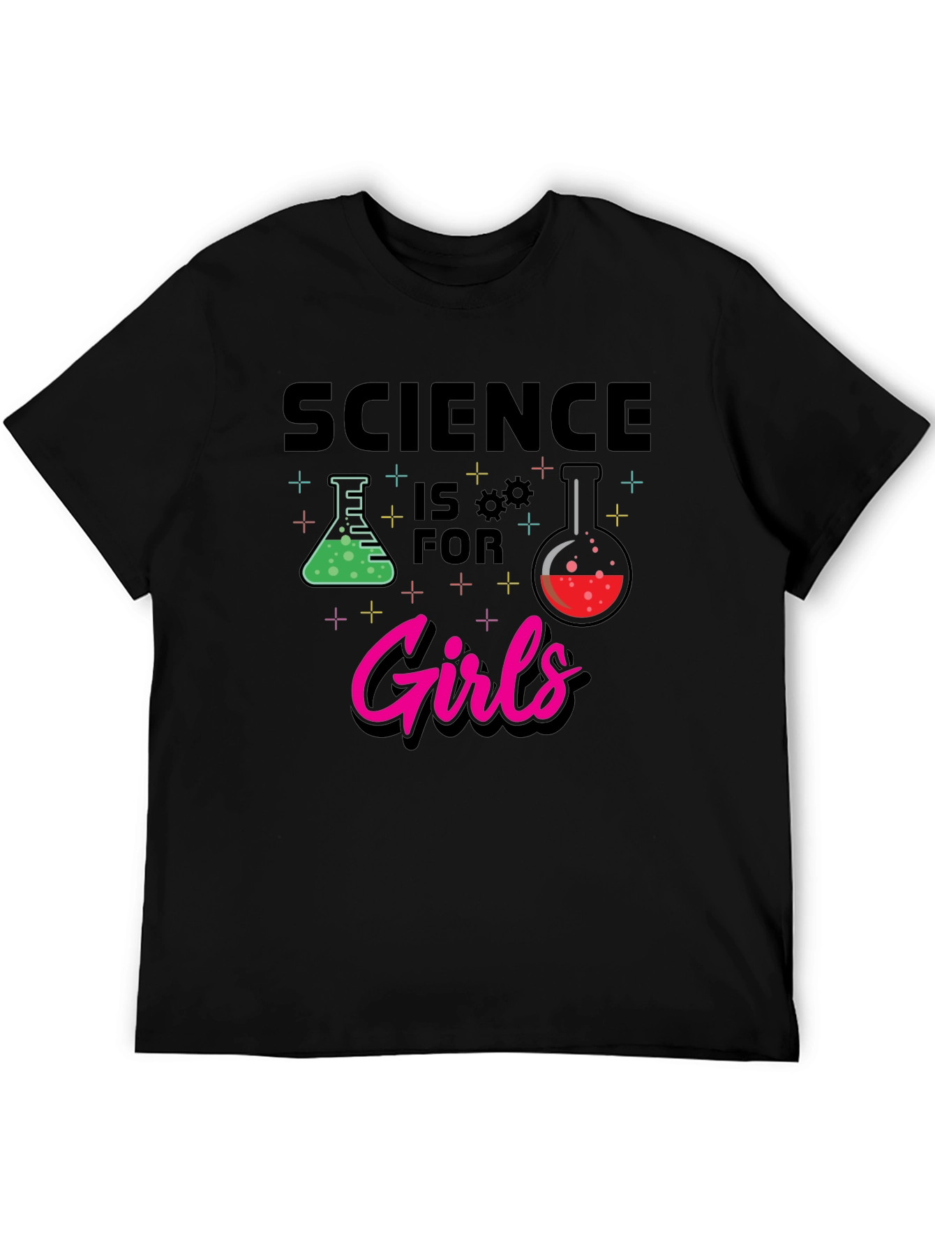 Black Science is for Girls T-Shirt view 5