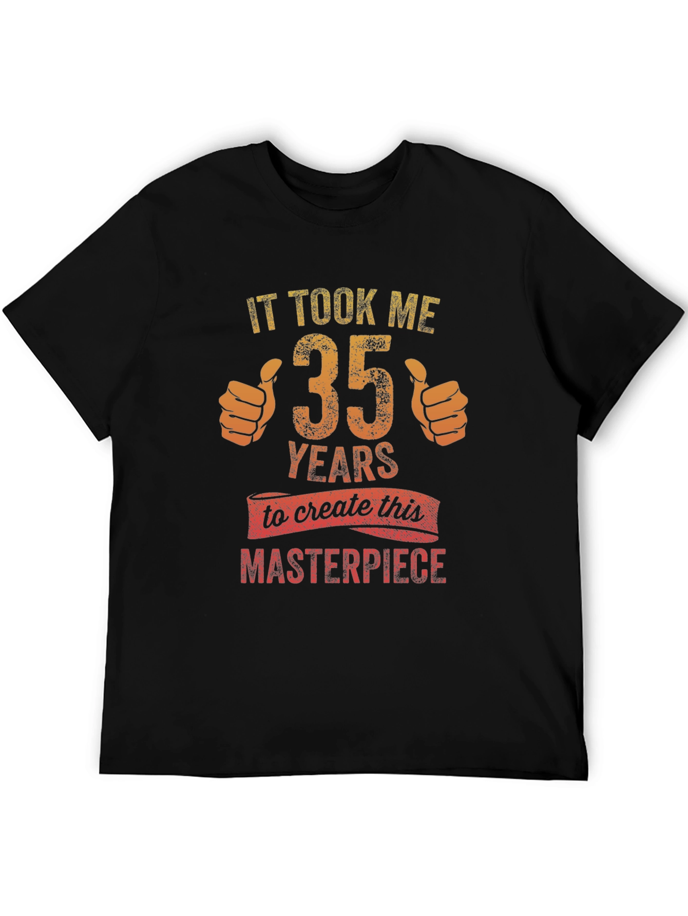 Black 35 Years Masterpiece Graphic Tee - Black view 5