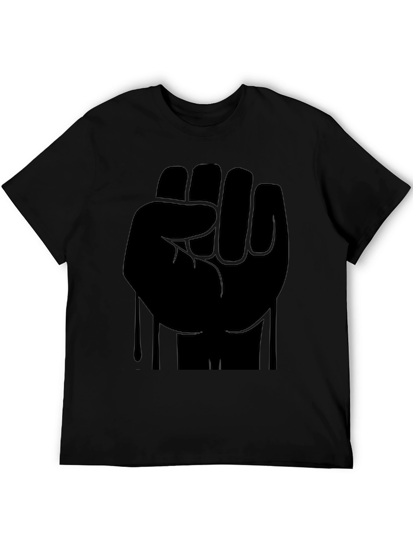 Black Black Fist Graphic T-Shirt - Solidarity Statement Tee view 5
