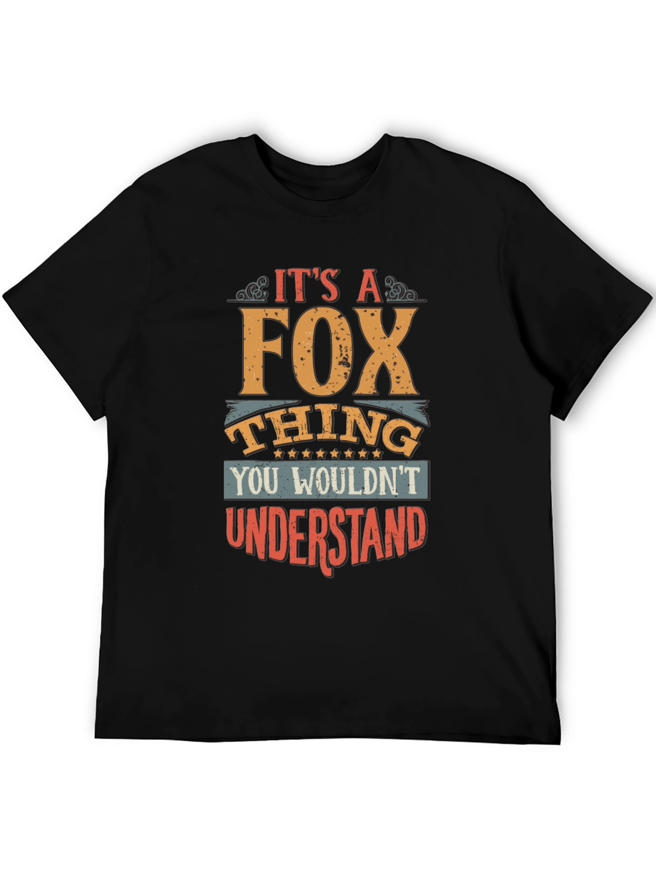 Black It's a Fox Thing T-Shirt view 5