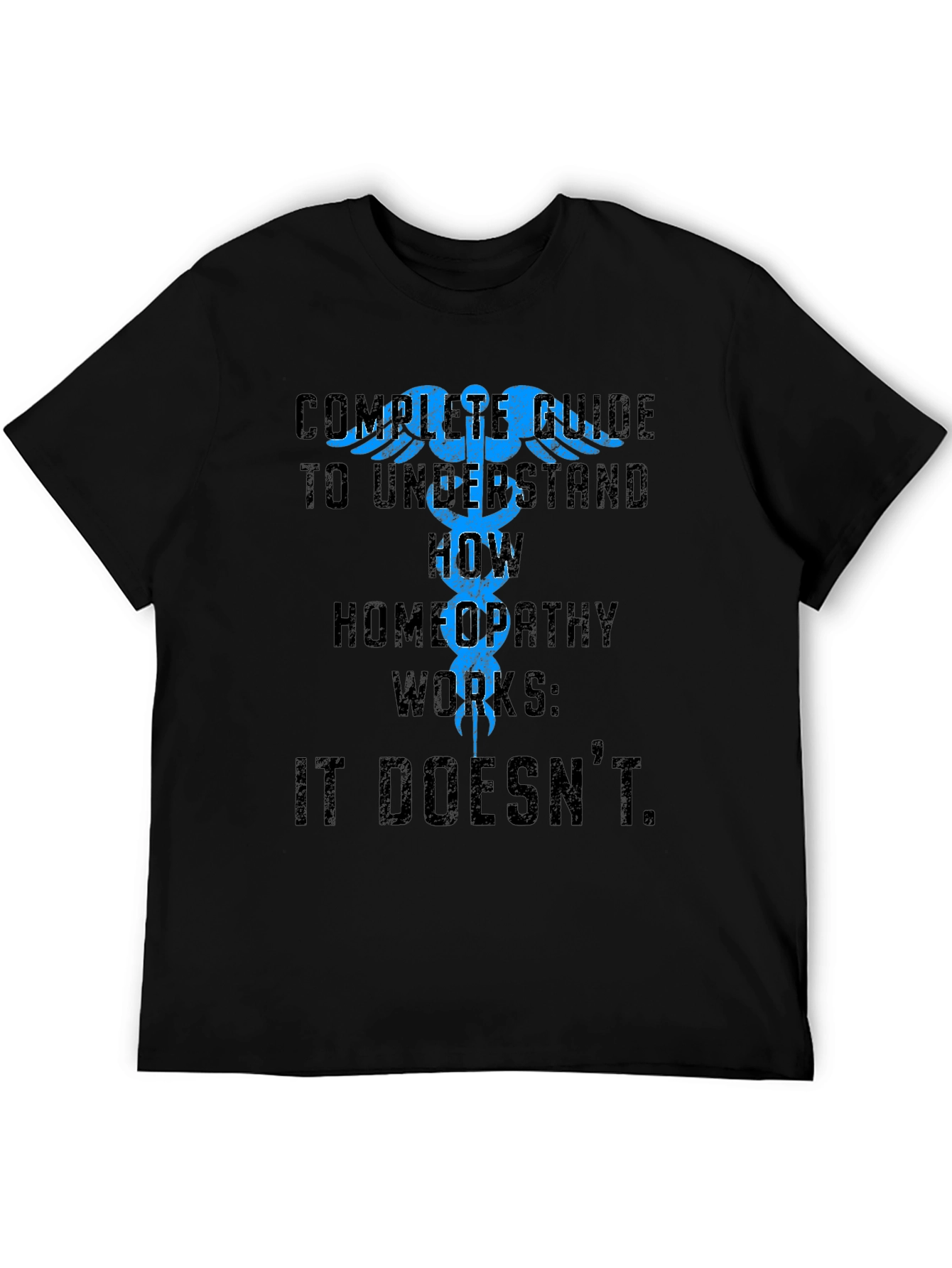 Black Funny Homeopathy T-Shirt - Complete Guide view 5