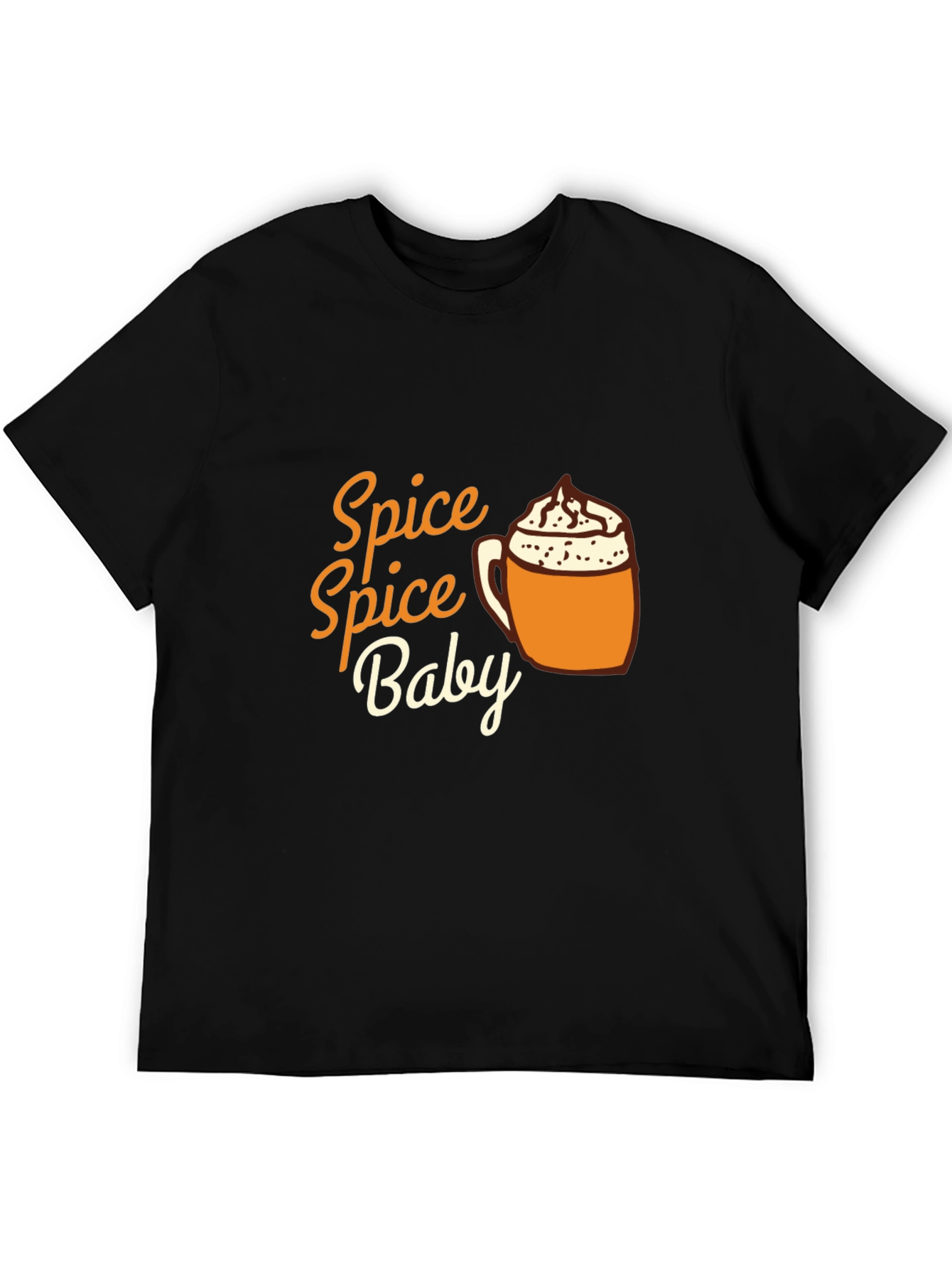 Black Spice Spice Baby Tee - Pumpkin Latte Season view 5