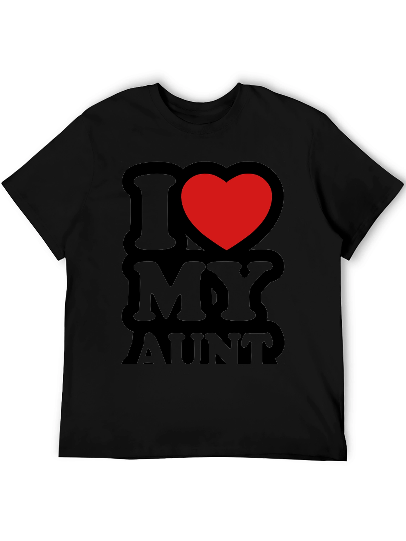 Black I Heart My Aunt T-Shirt - Black view 5