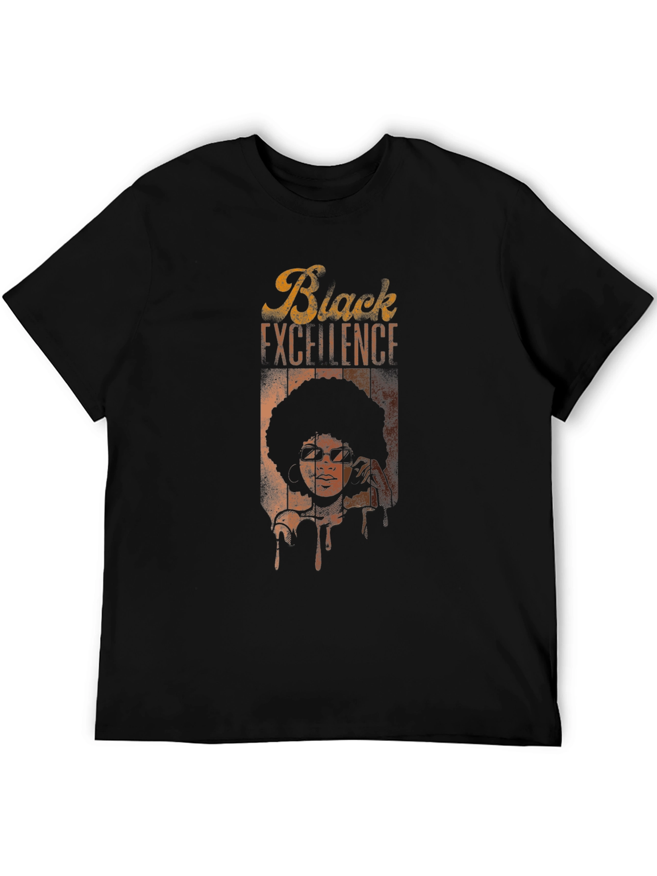 Black Black Excellence Graphic T-Shirt view 5
