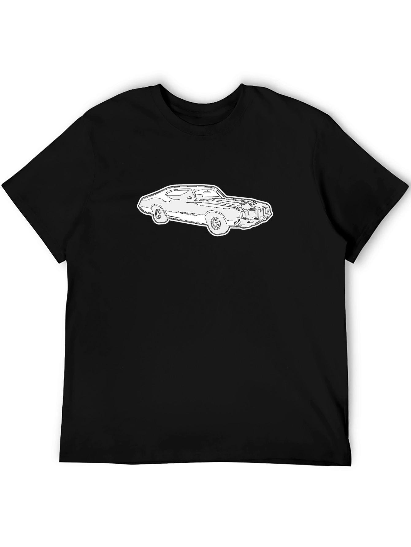 Black Classic Car Graphic Tee - Black view 5