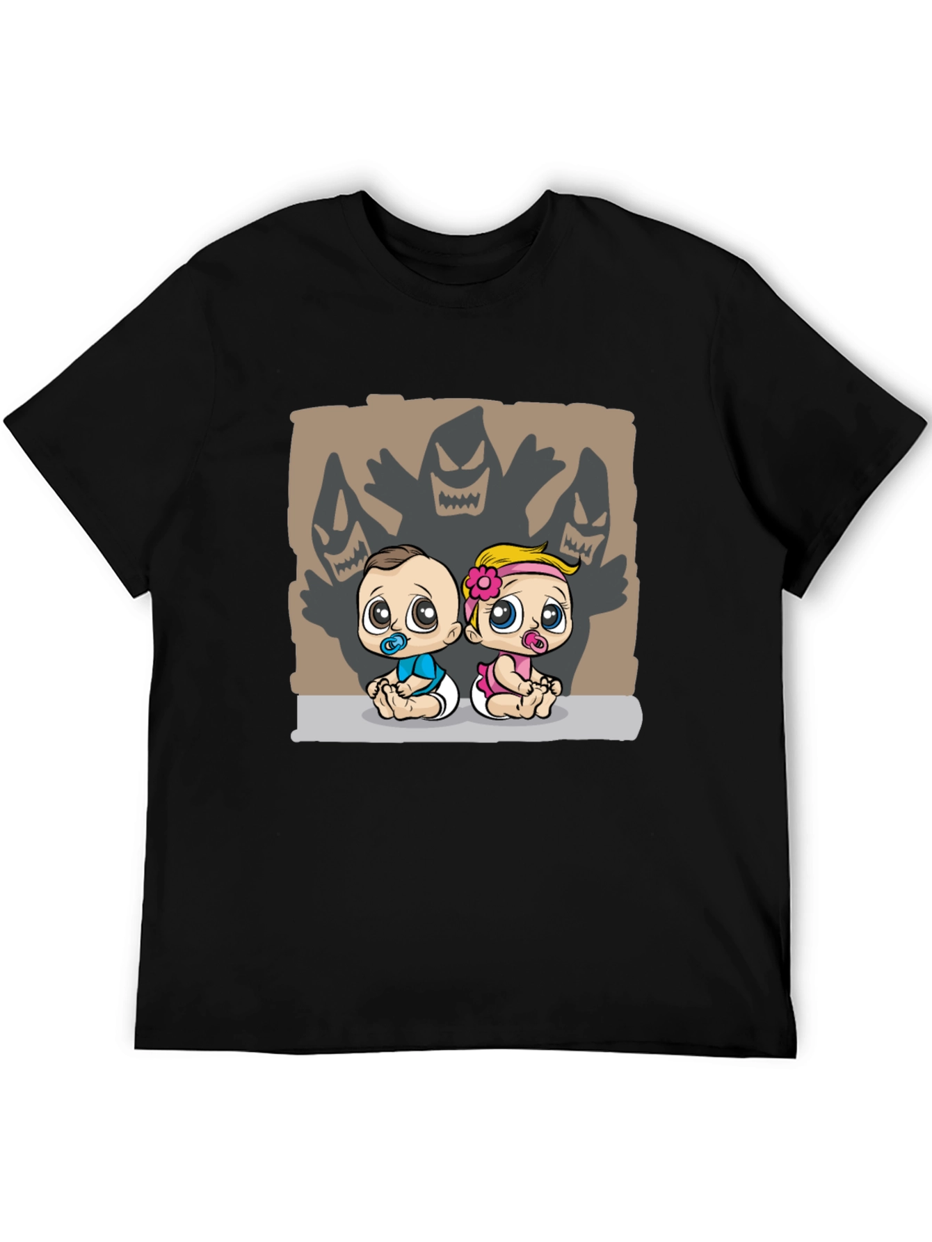 Black Baby Monster Shadow T-Shirt view 5
