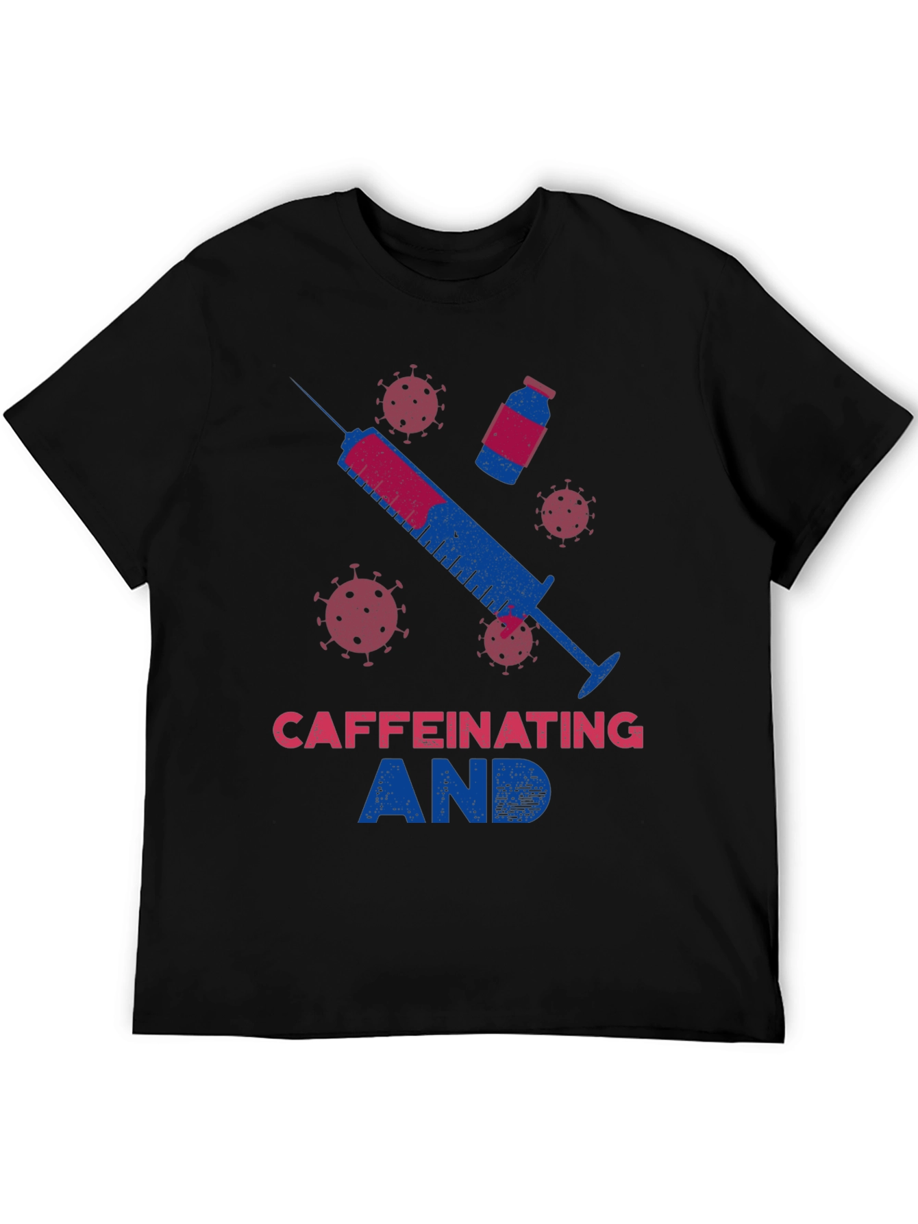 Black Caffeinating Graphic Tee view 5