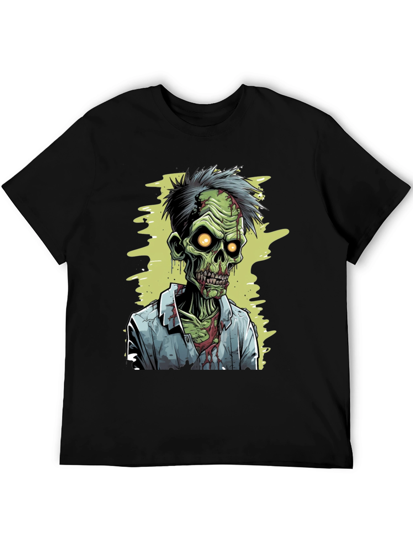 Black Zombie Cartoon Graphic Tee view 5