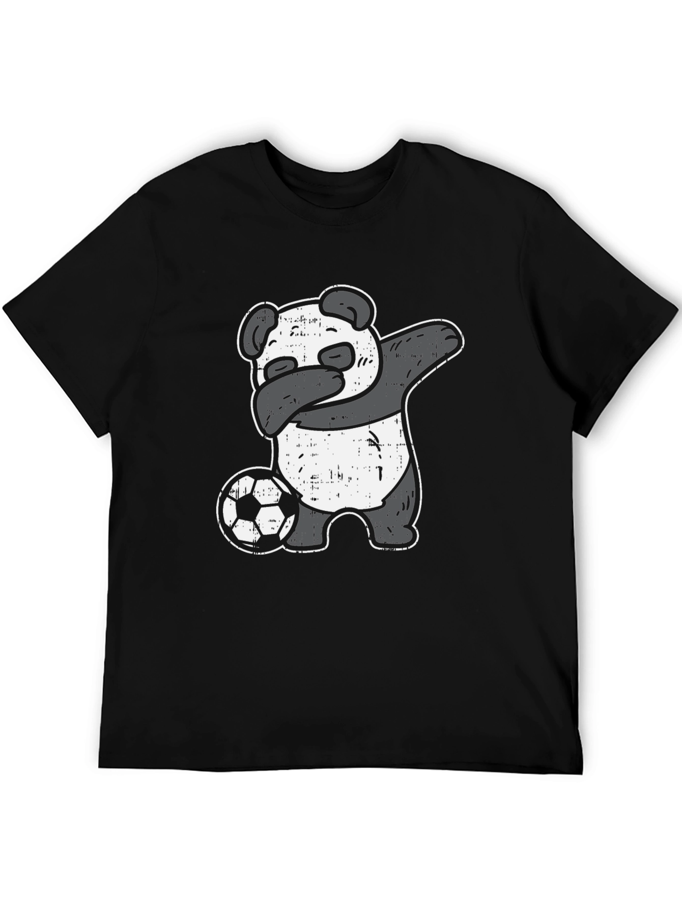Black Panda Soccer Dab T-Shirt view 5