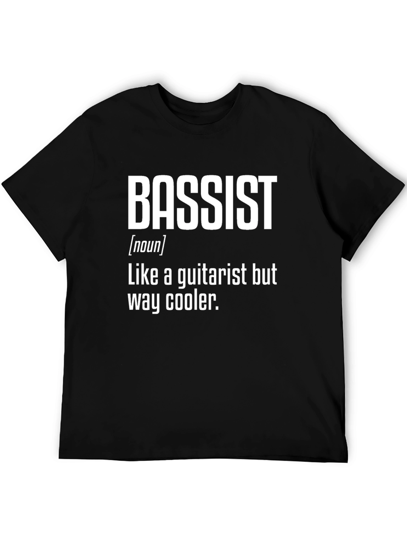 Black Bassist Definition Graphic T-Shirt view 5