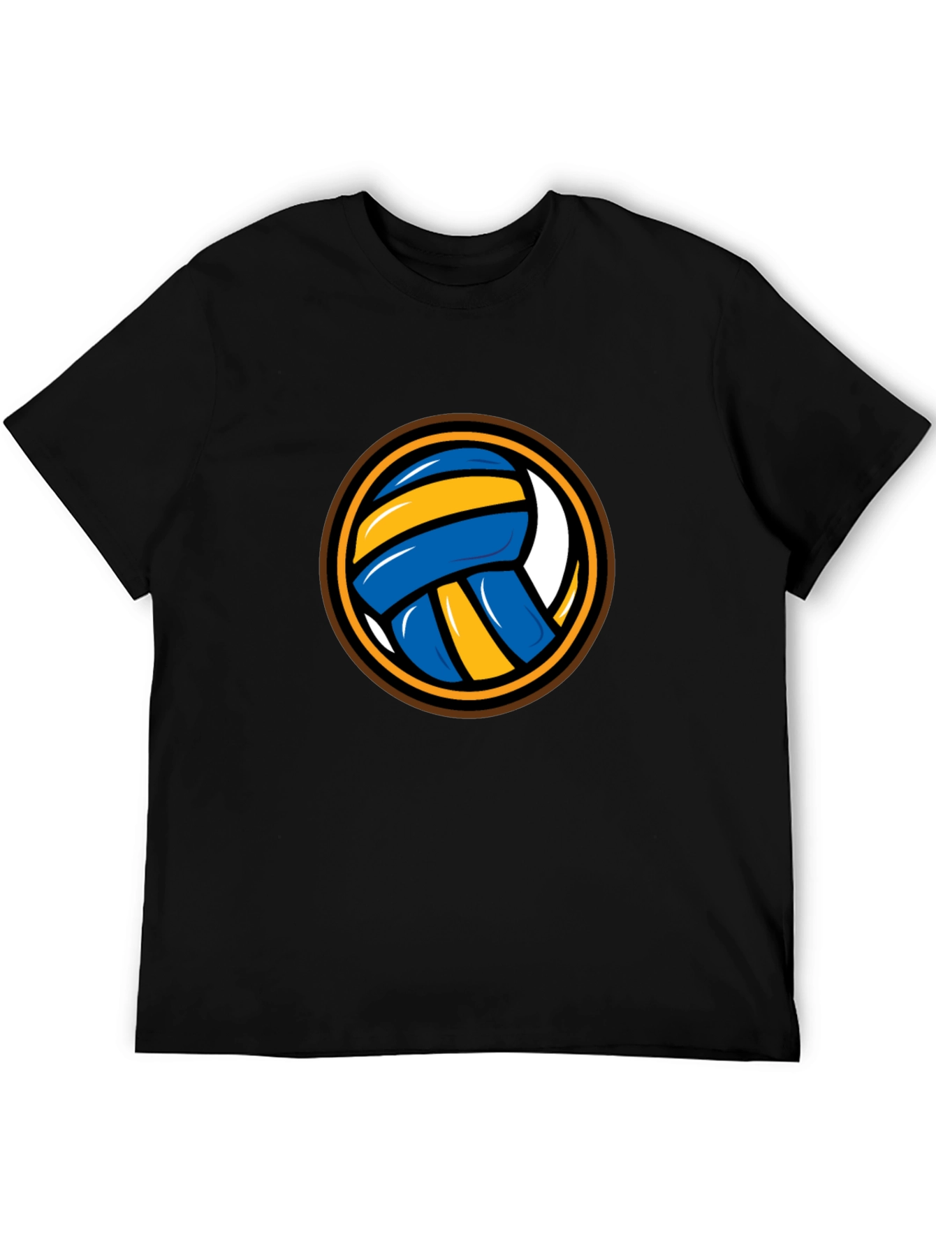 Volleyball Graphic Tee - Sporty Black T-Shirt - 5