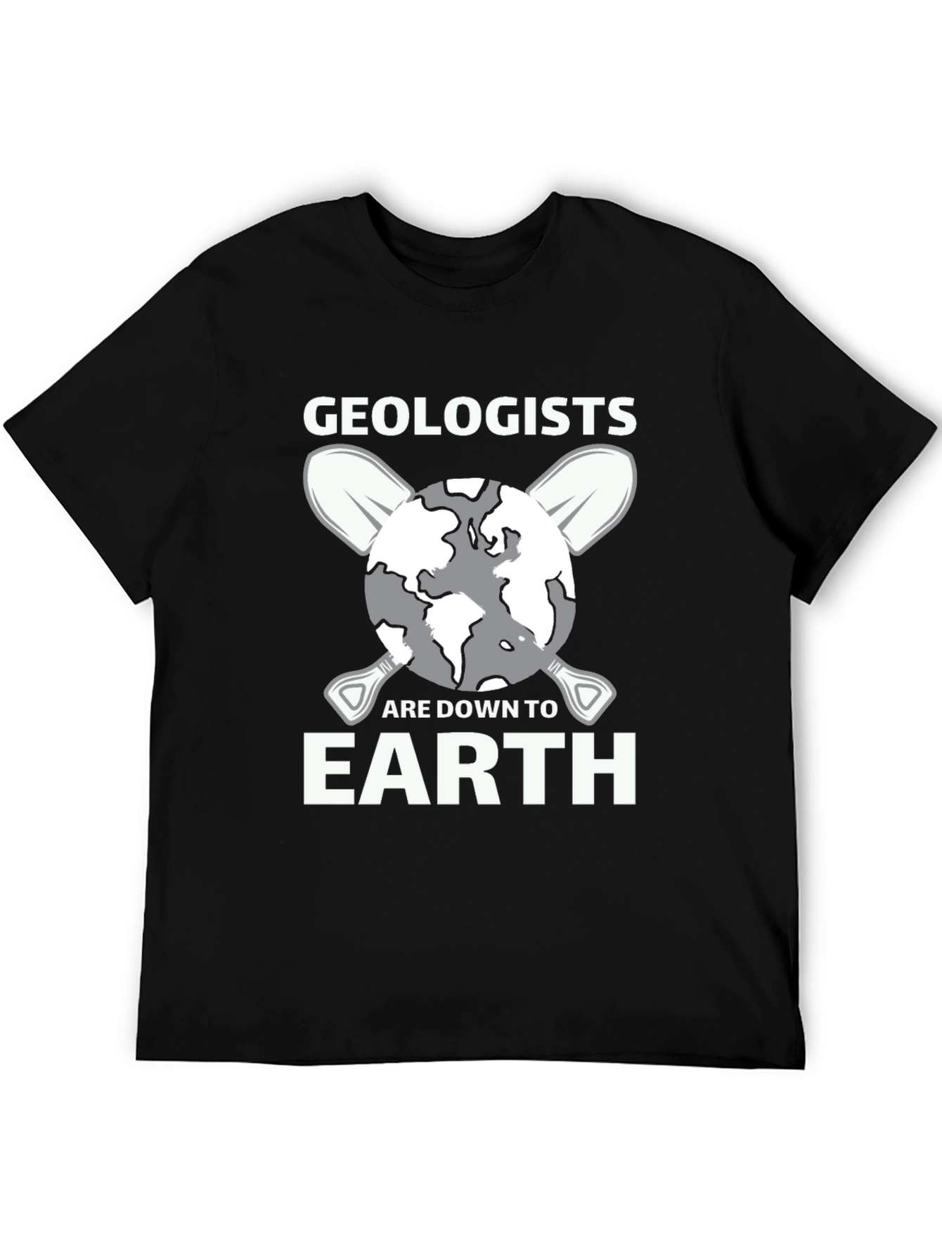 Black Geologist Down to Earth Graphic T-Shirt view 5