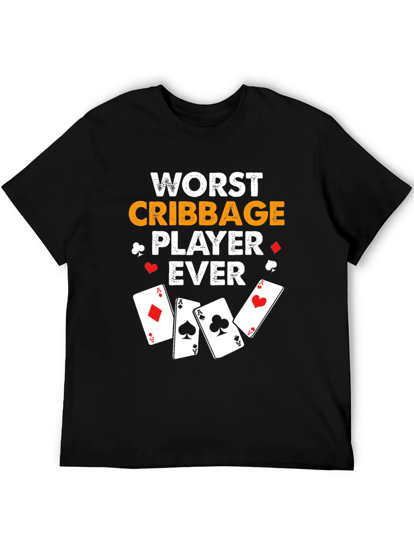 Black Worst Cribbage Player Ever T-Shirt view 5