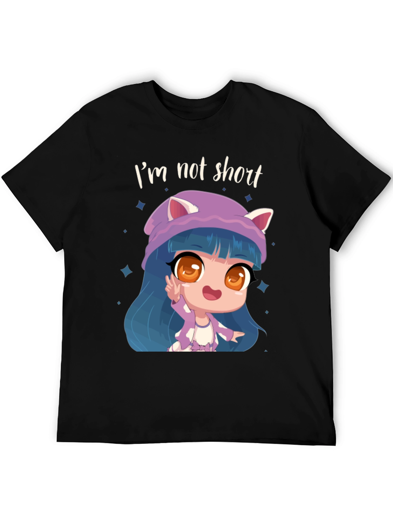 Black I'm Not Short T-Shirt view 5