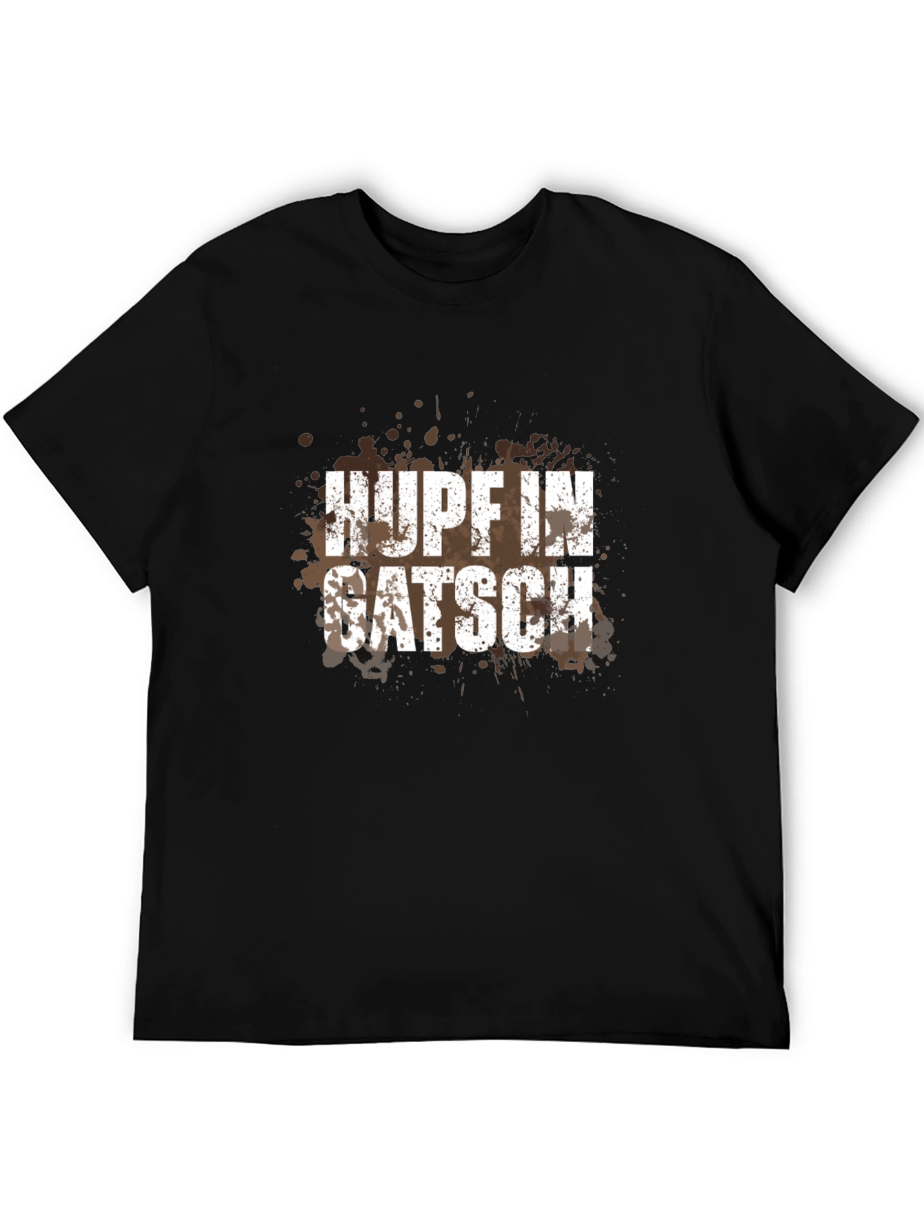 Hupf In Gatsch Men's Black Graphic T-Shirt - 5