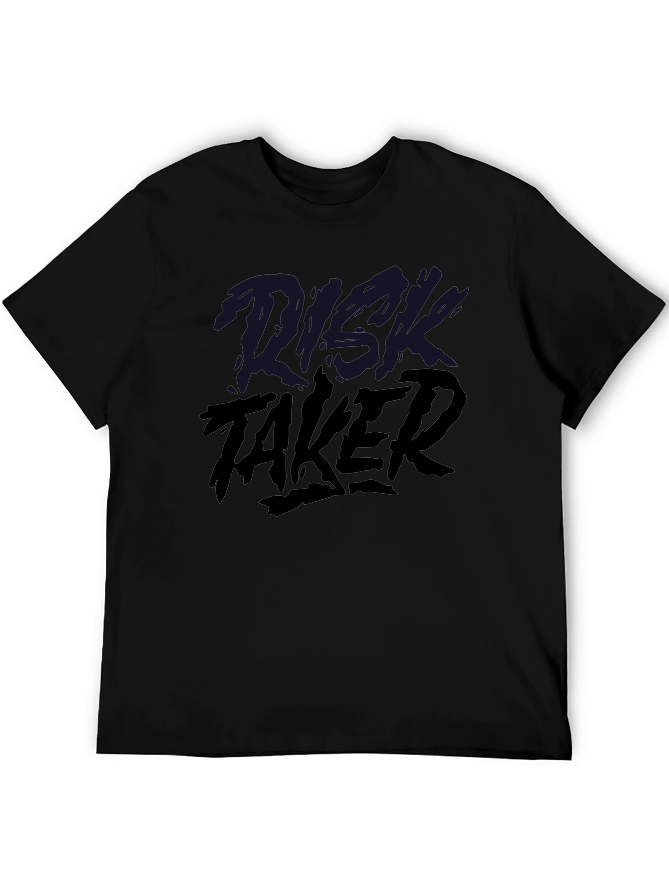 Black Risk Taker Black Graphic Tee view 5