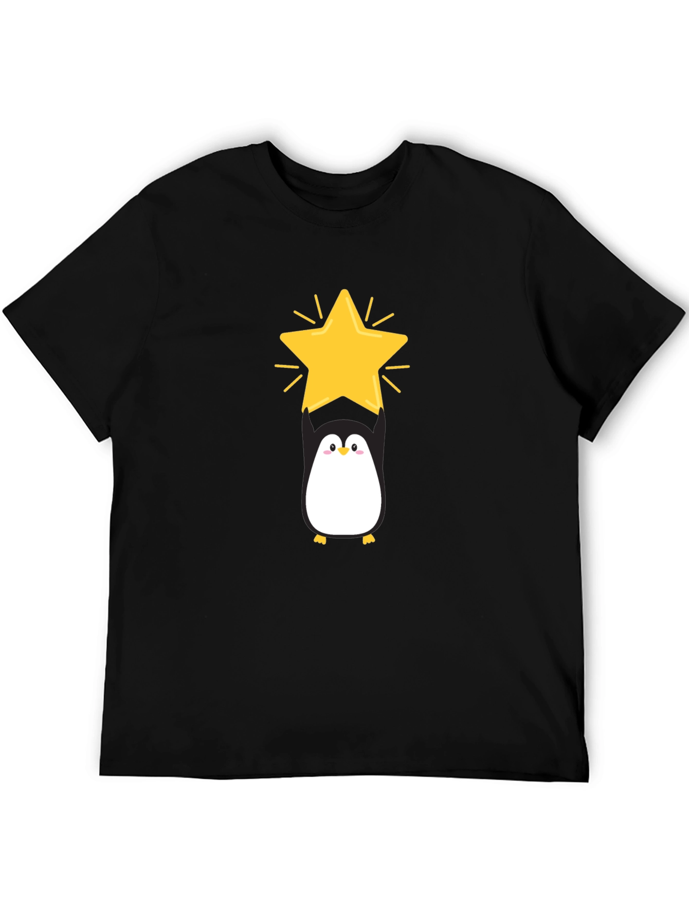 Black Penguin Star Black T-Shirt view 5