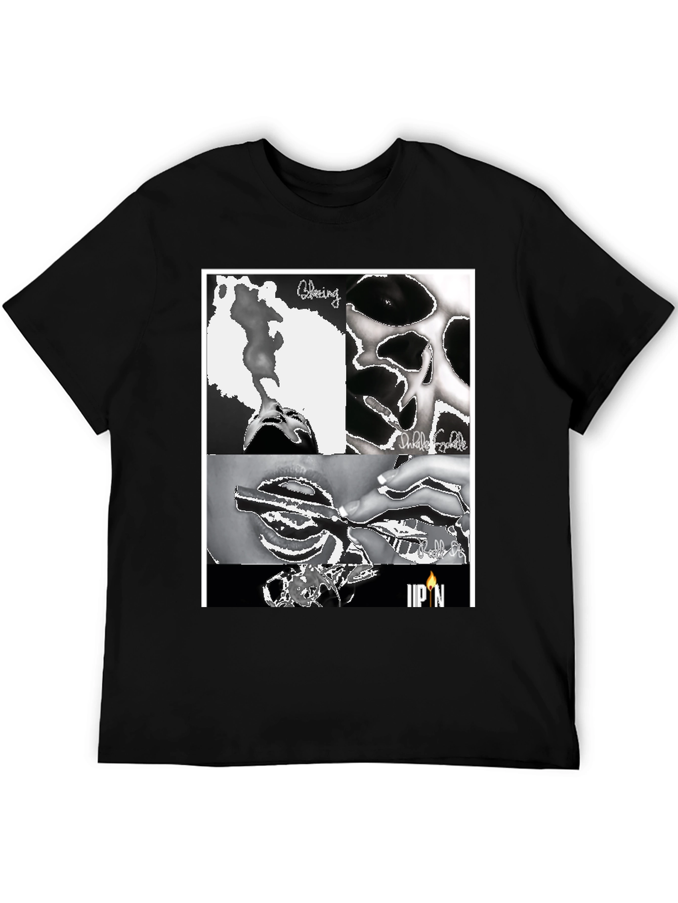 Black Blazing Graphic Tee - Street Style view 5