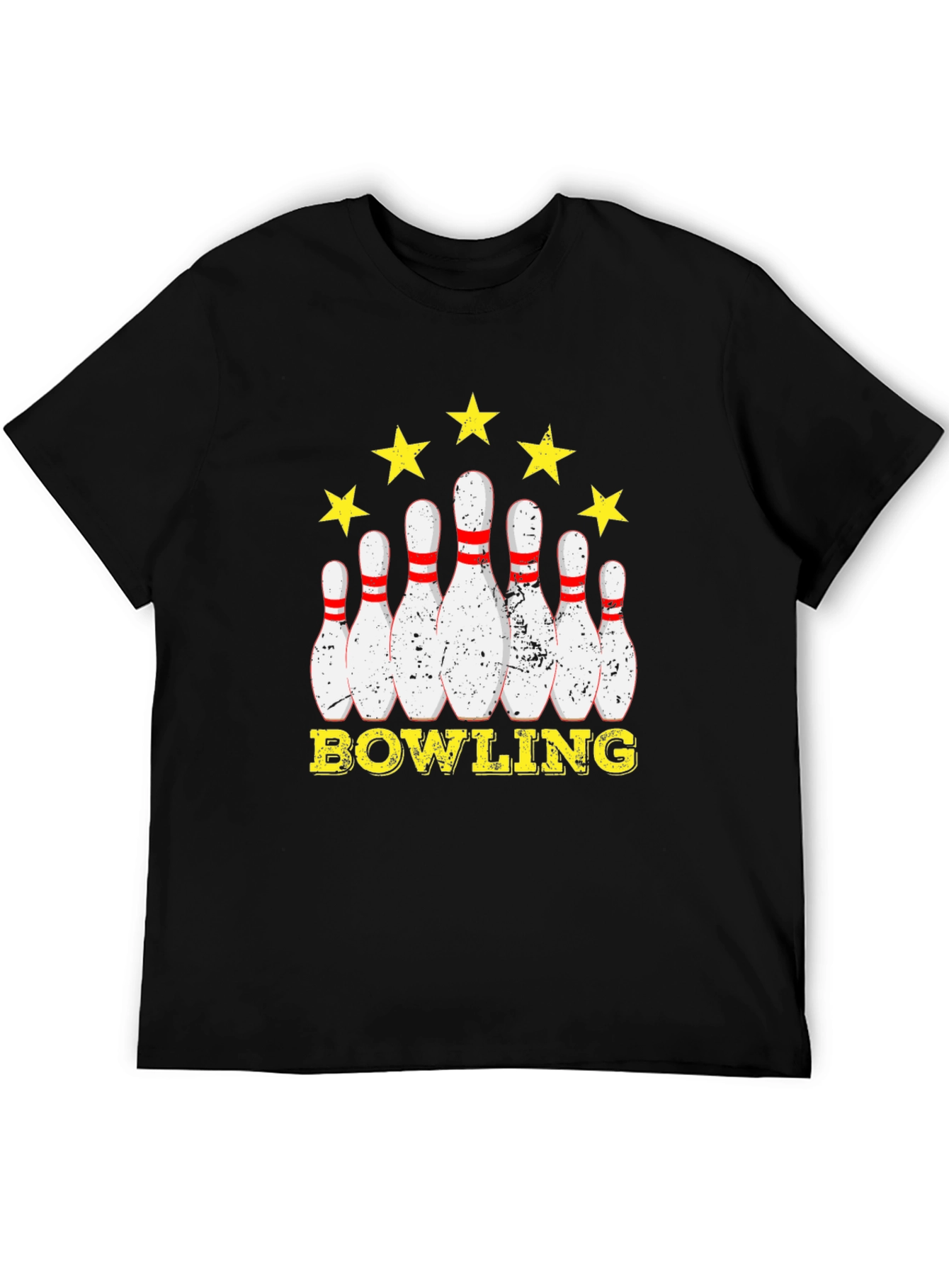 Black Bowling Star Graphic T-Shirt view 5