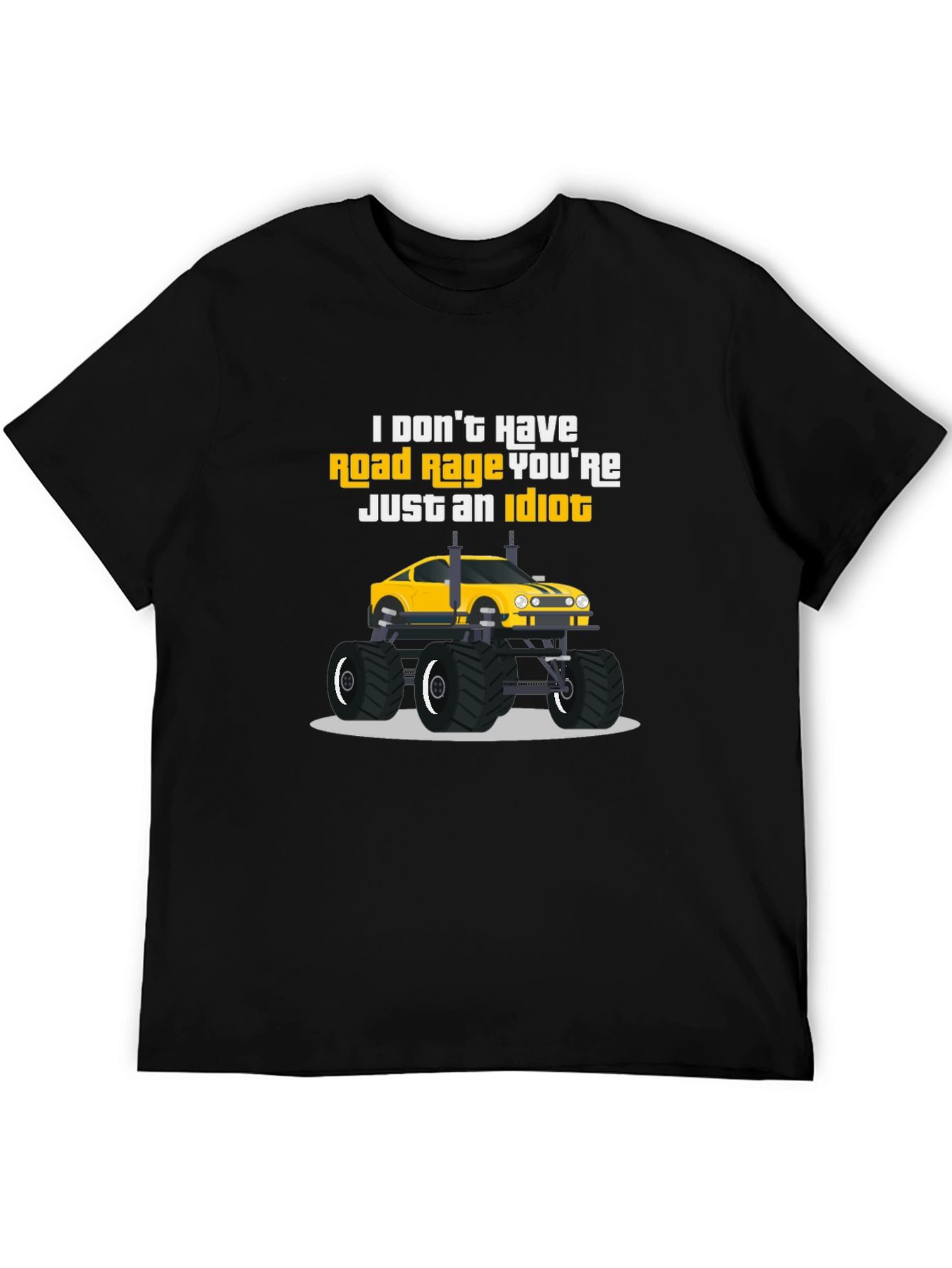 Black Road Rage Monster Truck T-Shirt view 5