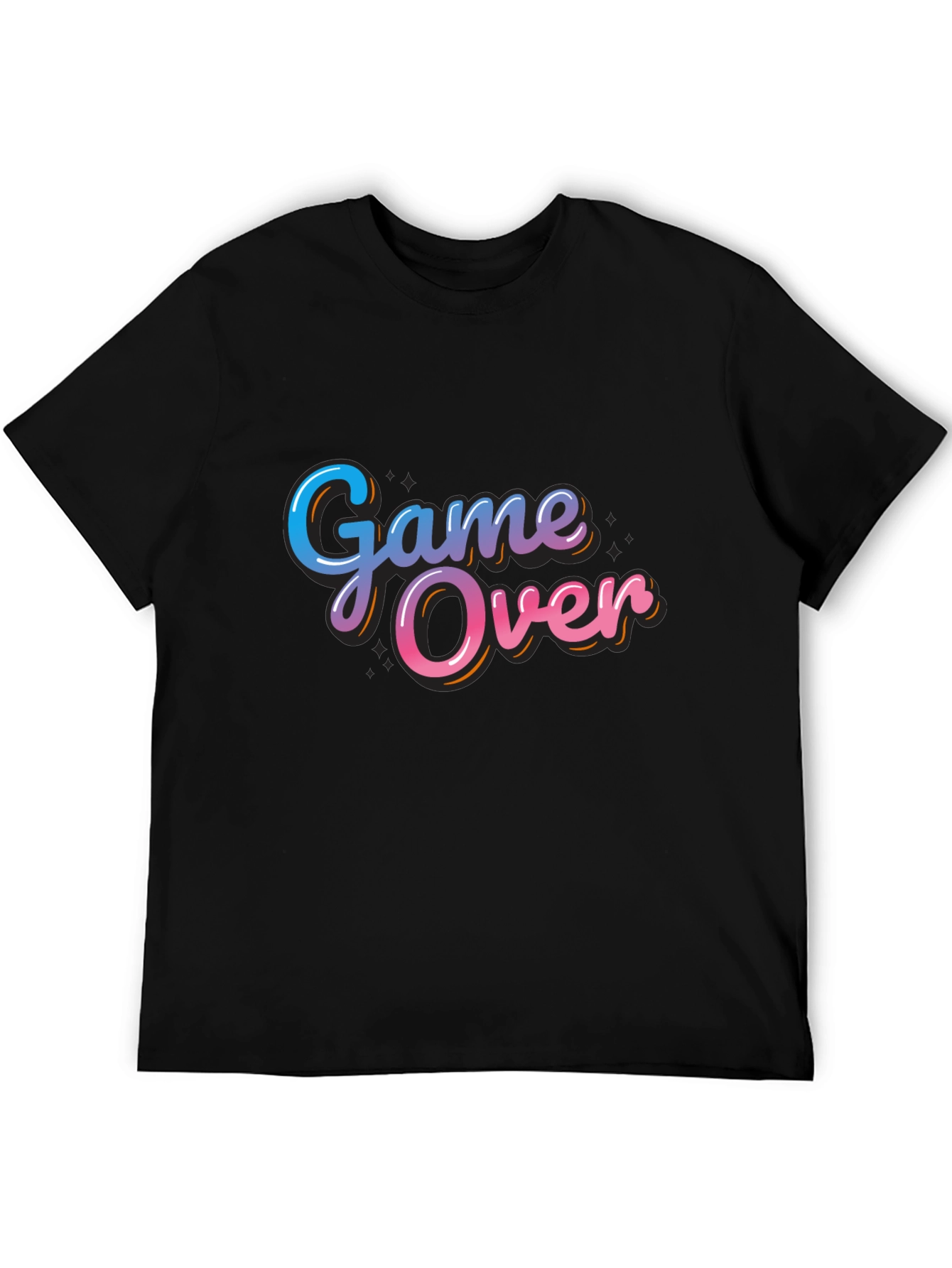 Black Game Over T-Shirt - Stylish Graphic Tee view 5