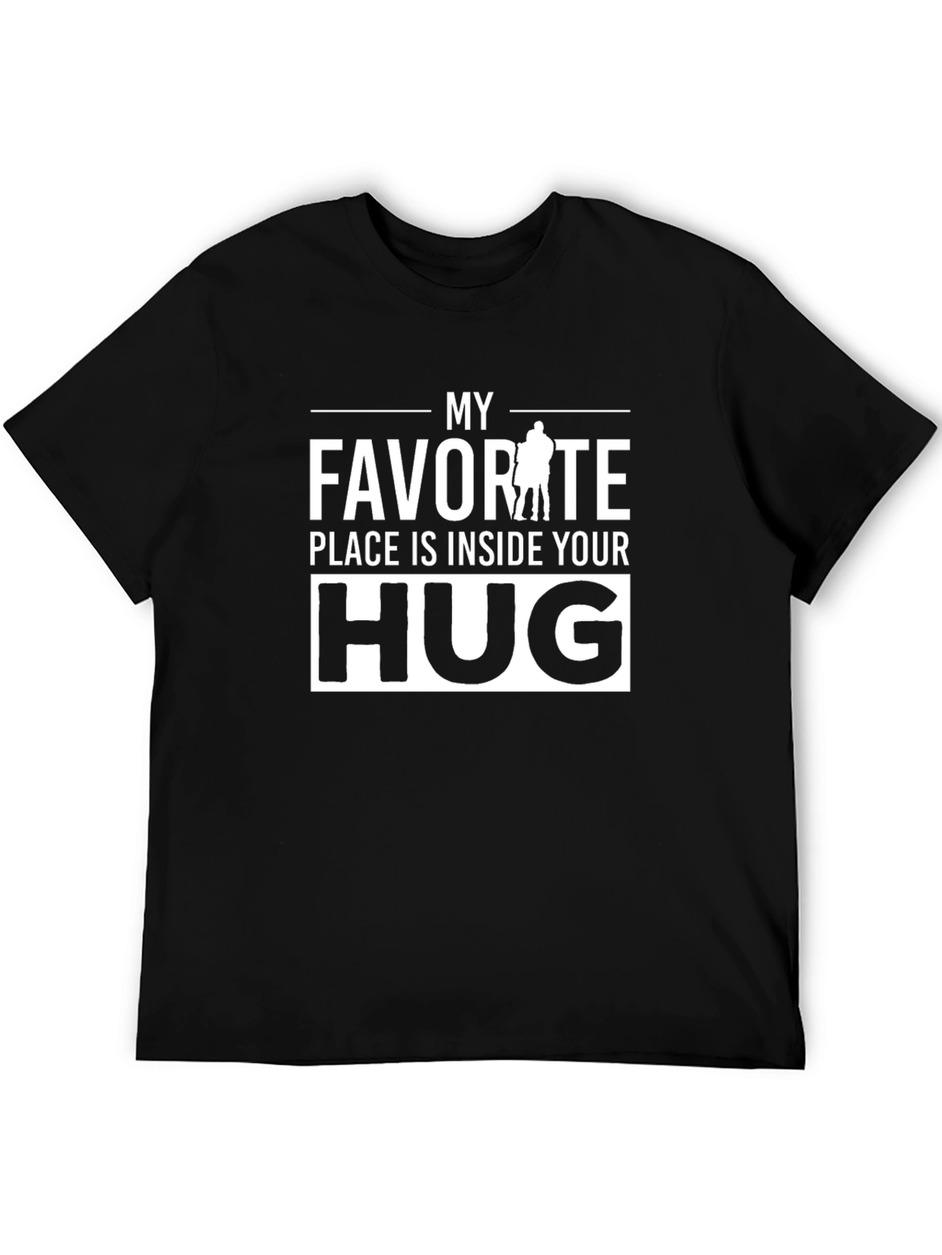 Black My Favorite Place Hug Graphic Tee view 5
