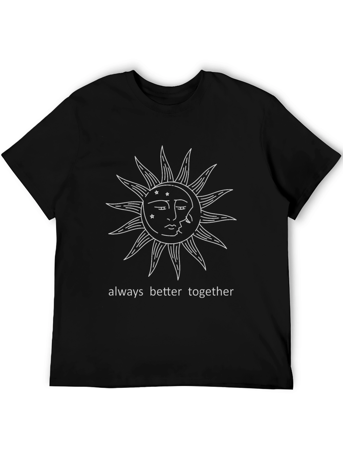 Black Sun and Moon Tee - Always Better Together view 5
