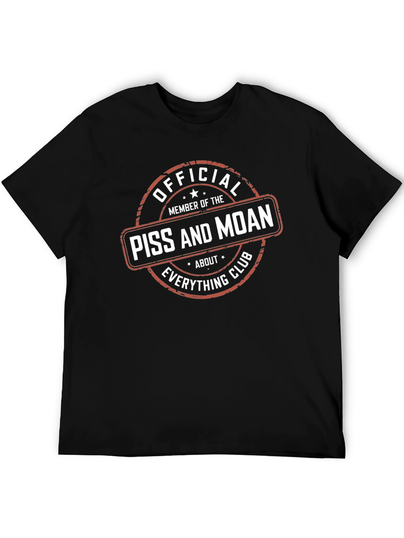 Black Official Piss and Moan Club T-Shirt view 5