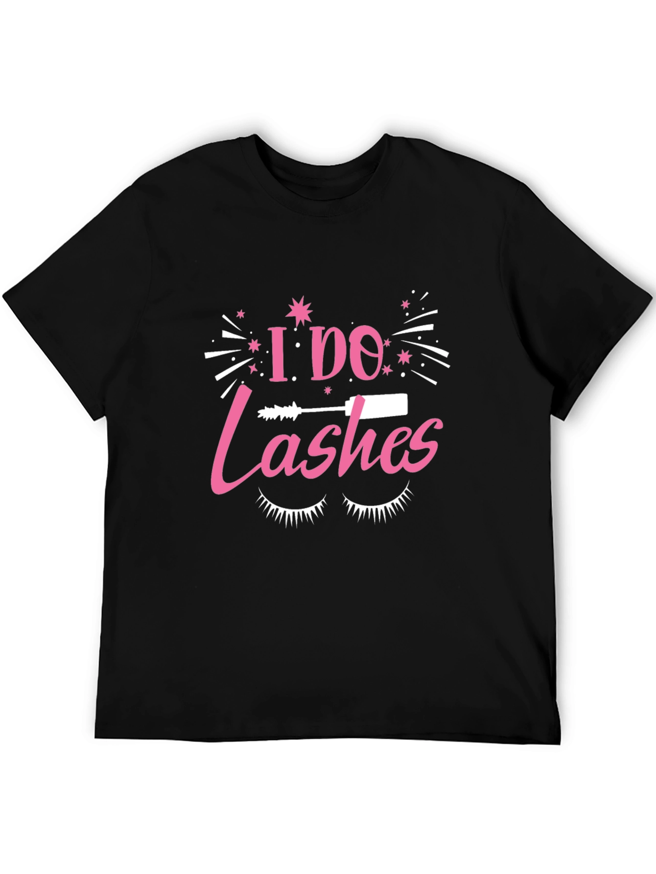 Black I Do Lashes T-Shirt - Eyelash Tech Apparel view 5