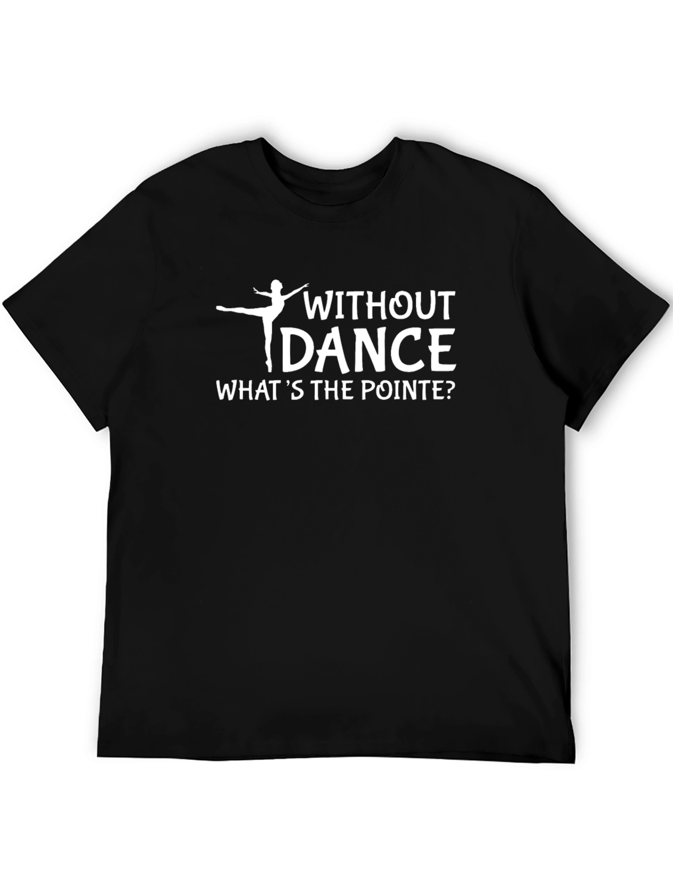 Black Dance Pointe Graphic T-Shirt - Ballet Lover Tee view 5