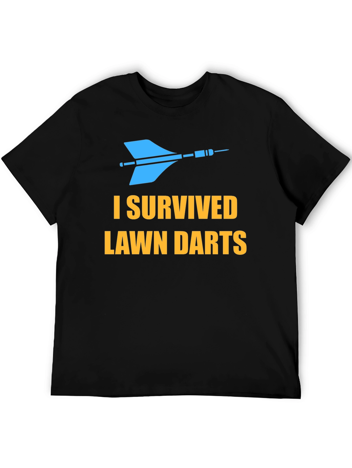 Black I Survived Lawn Darts Graphic Tee view 5