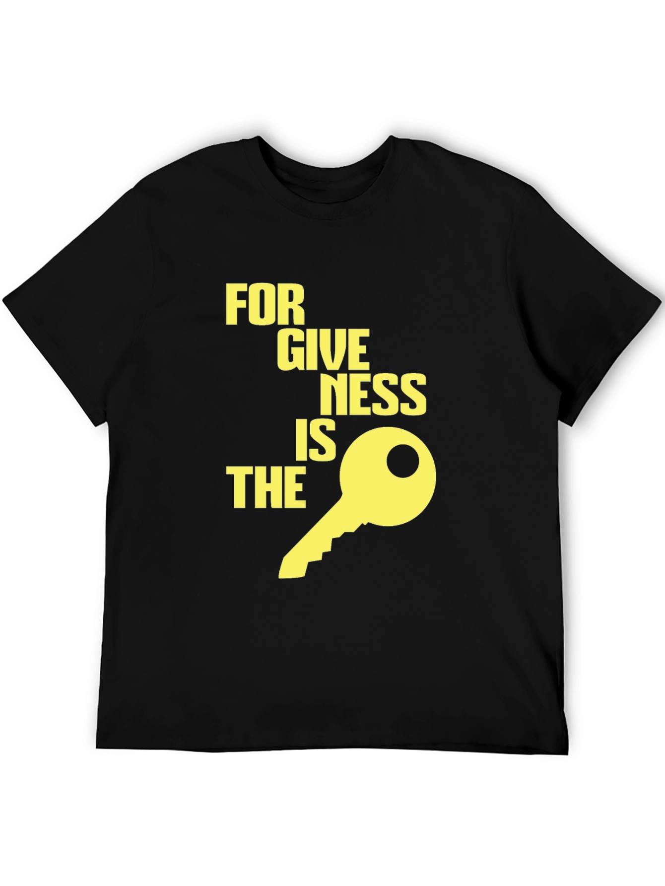 Black Forgiveness is the Key Graphic Tee - Black view 5