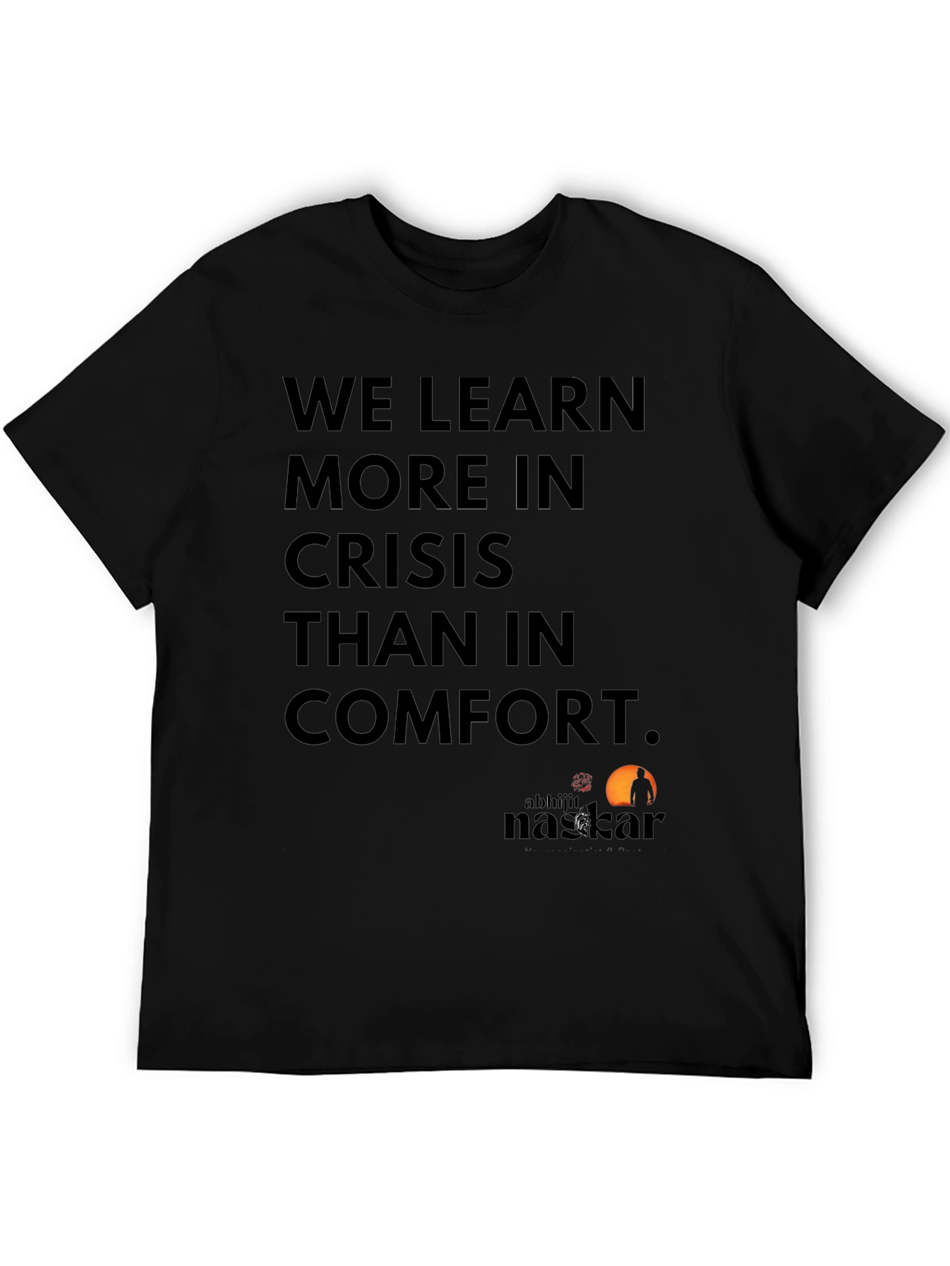 Black Crisis Comfort T-Shirt - Motivational Design view 5