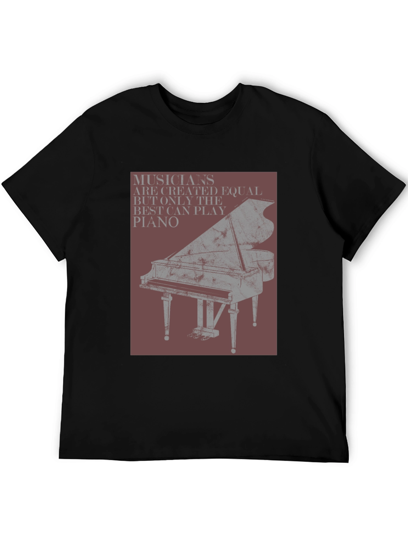 Black Musician Piano Graphic Tee - Unisex view 5