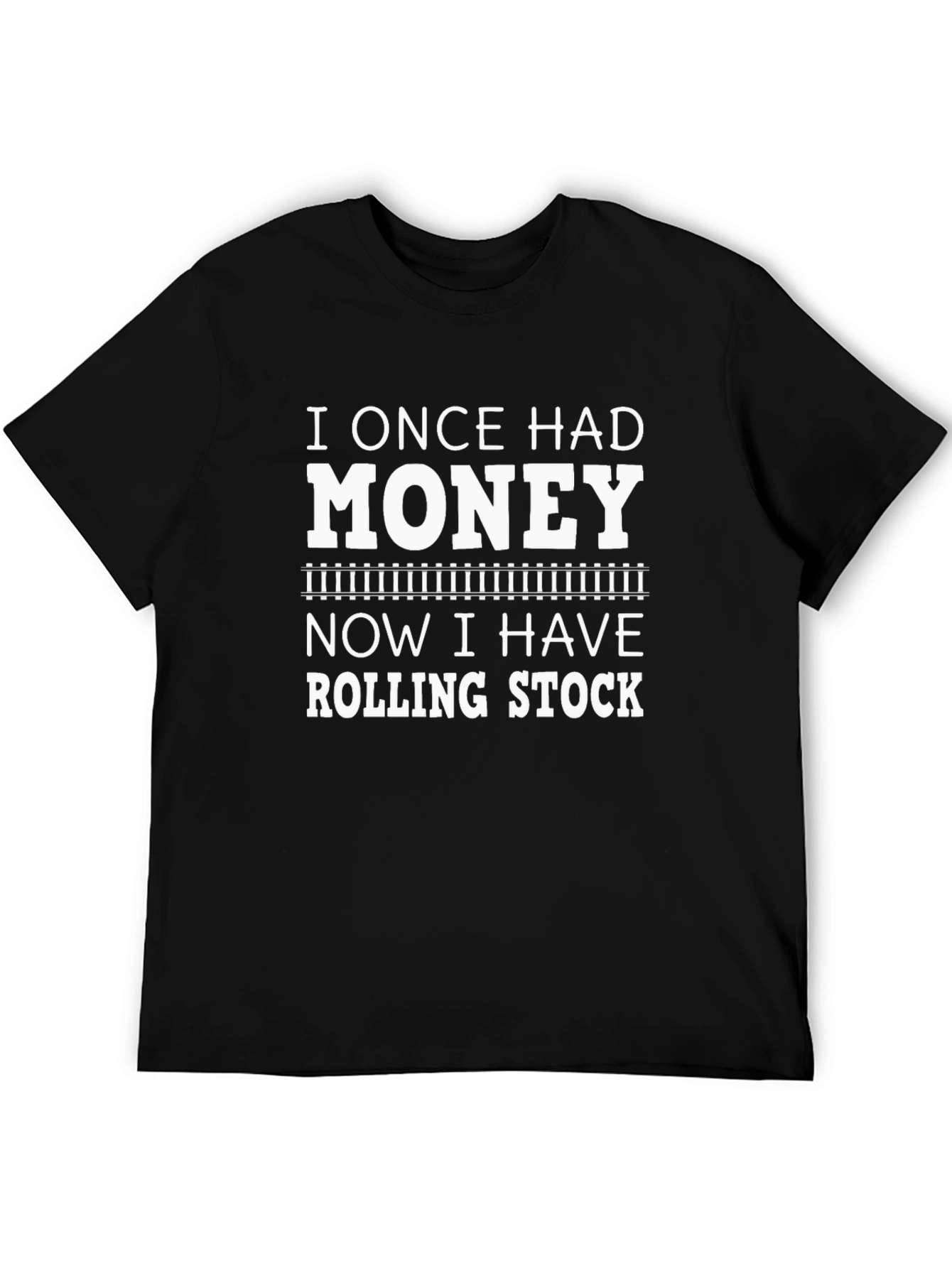 Black I Once Had Money Rolling Stock Black T-Shirt view 5