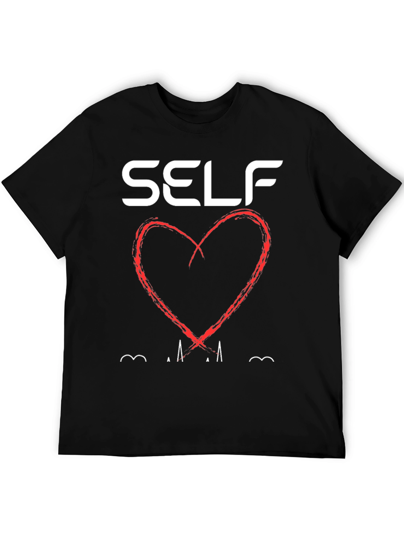 Black Self Love Graphic T-Shirt - Black view 5