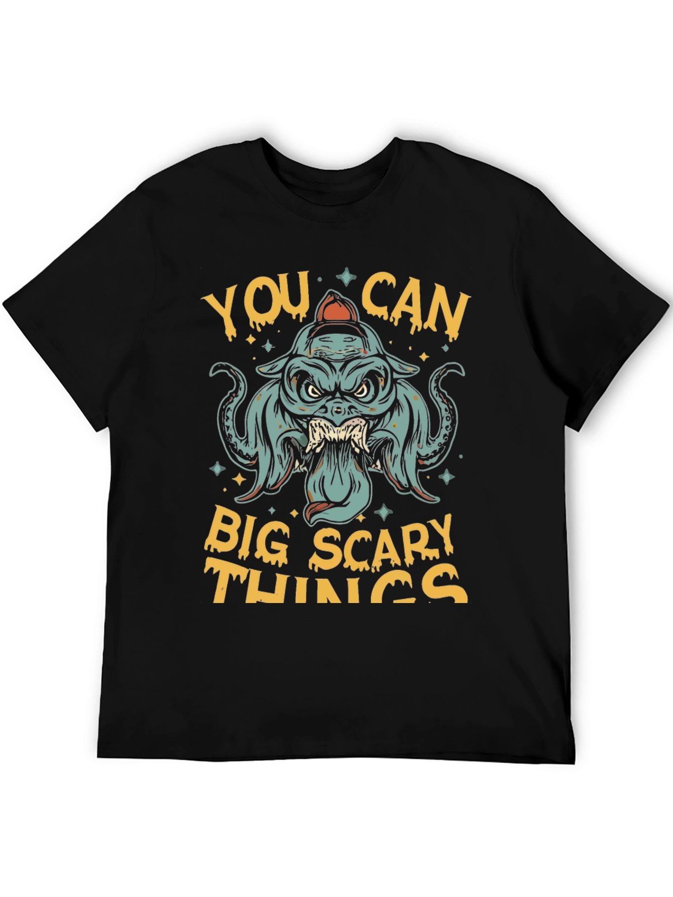 Black Big Scary Things Graphic Tee - Men's view 5
