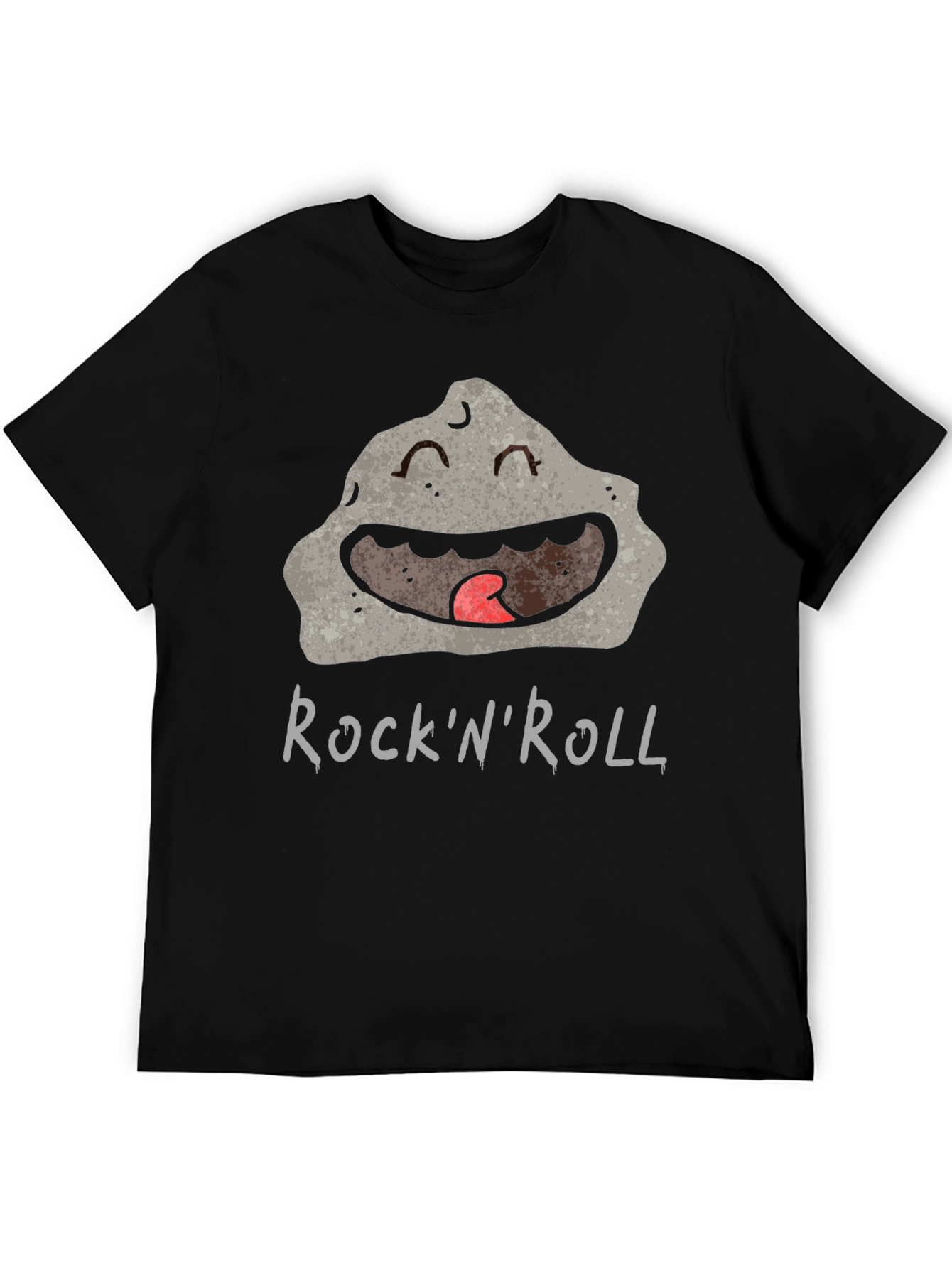Black Rock'n'Roll Cartoon Rock Graphic Tee view 5