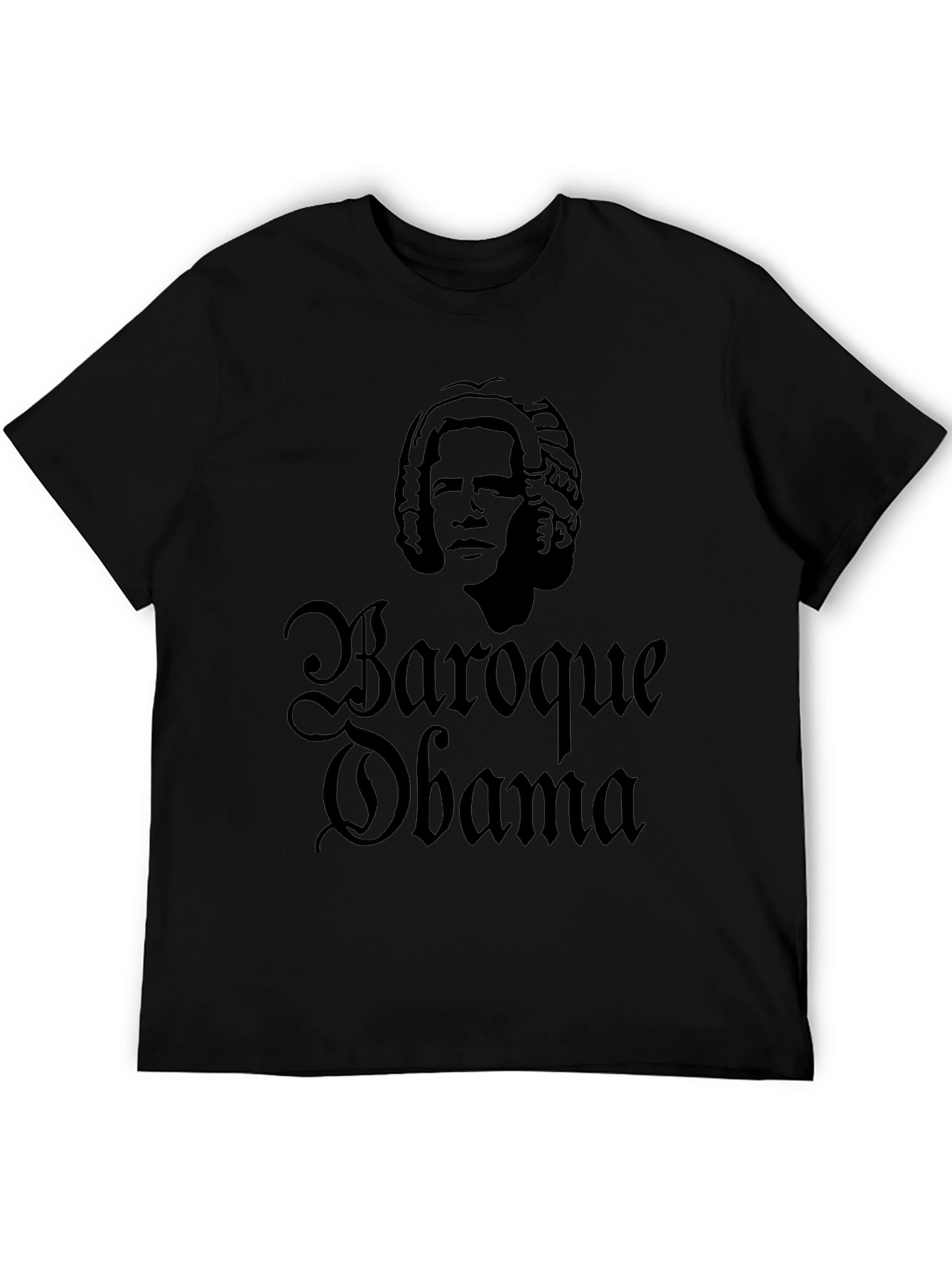 Black Baroque Obama Graphic T-Shirt - Stylish & Unique! view 5