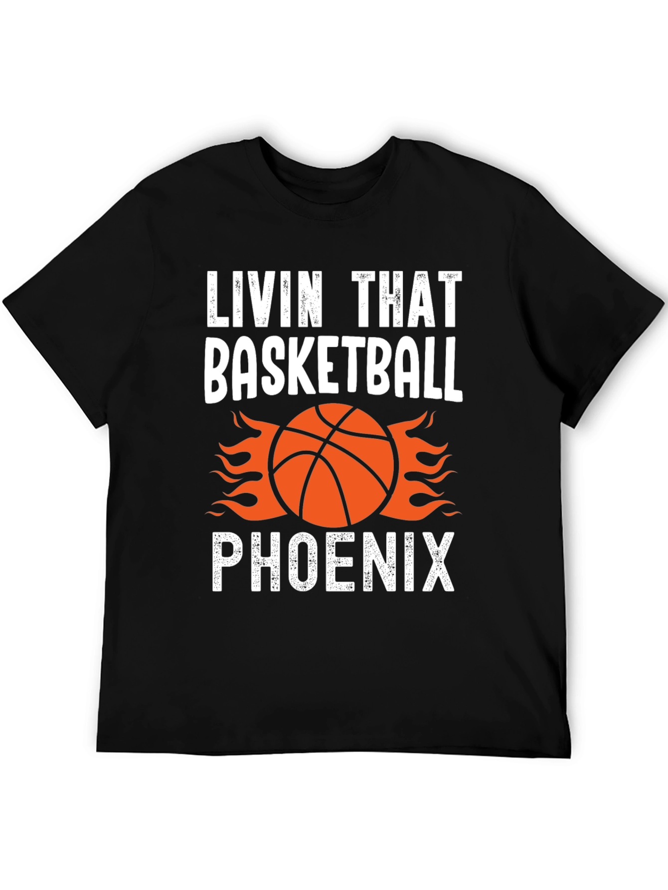 Black Livin' That Basketball Phoenix Graphic Tee view 5