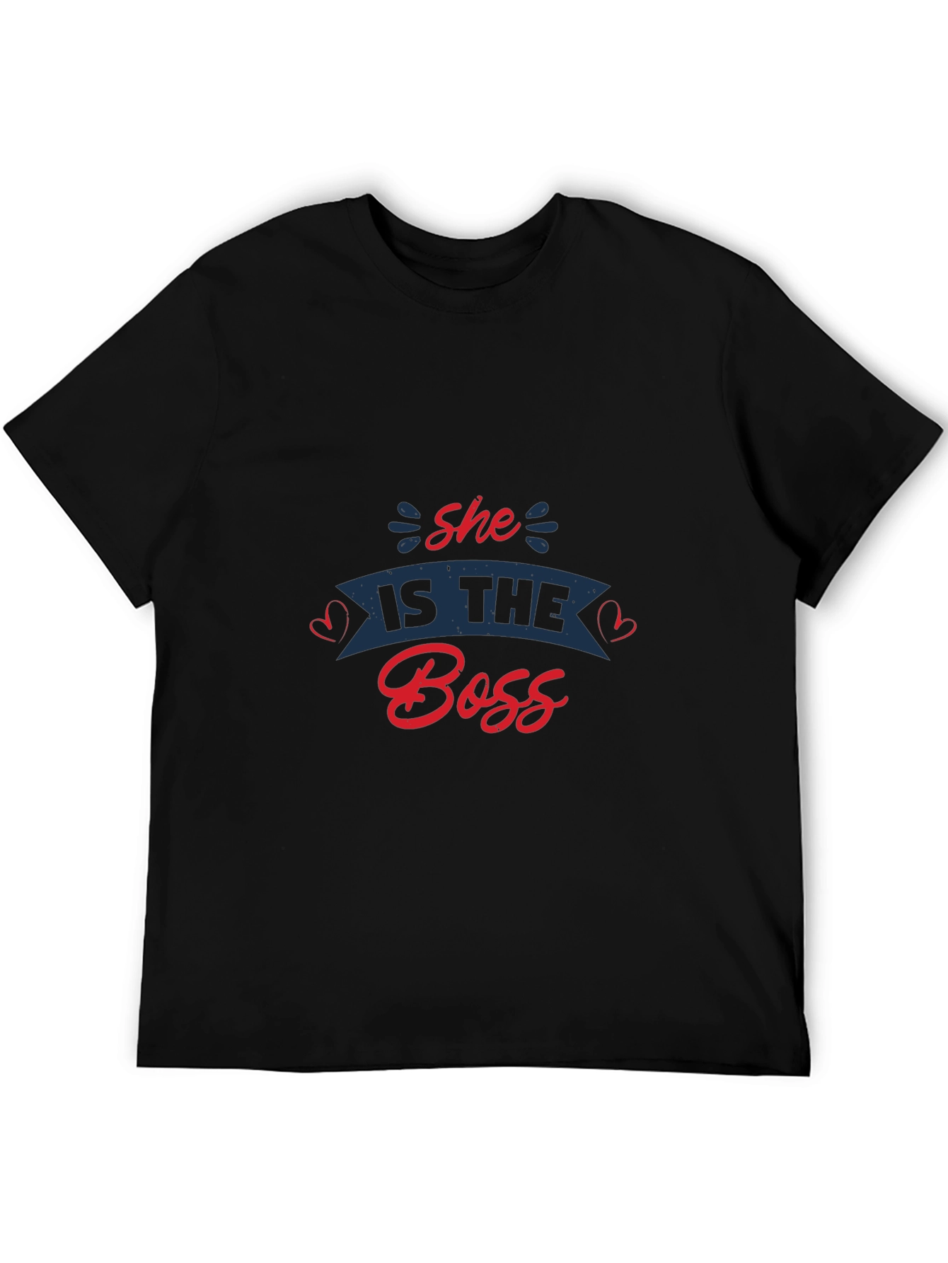 Black She Is The Boss Graphic Tee view 5