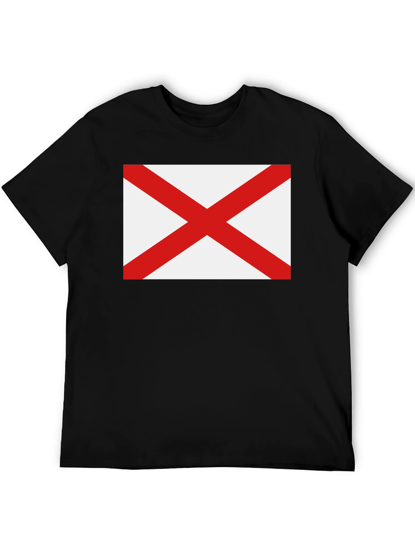 Black Alabama Flag Graphic T-Shirt - Black view 5