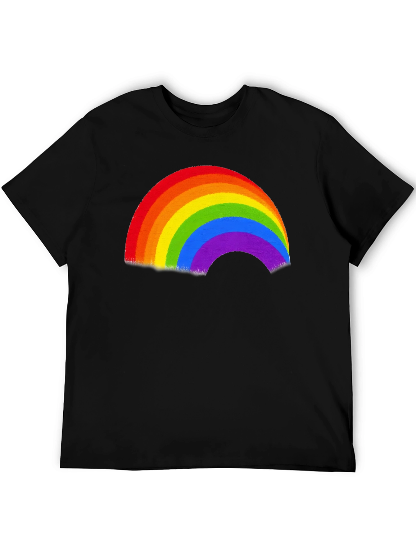 Black Rainbow Pride Graphic T-Shirt view 5