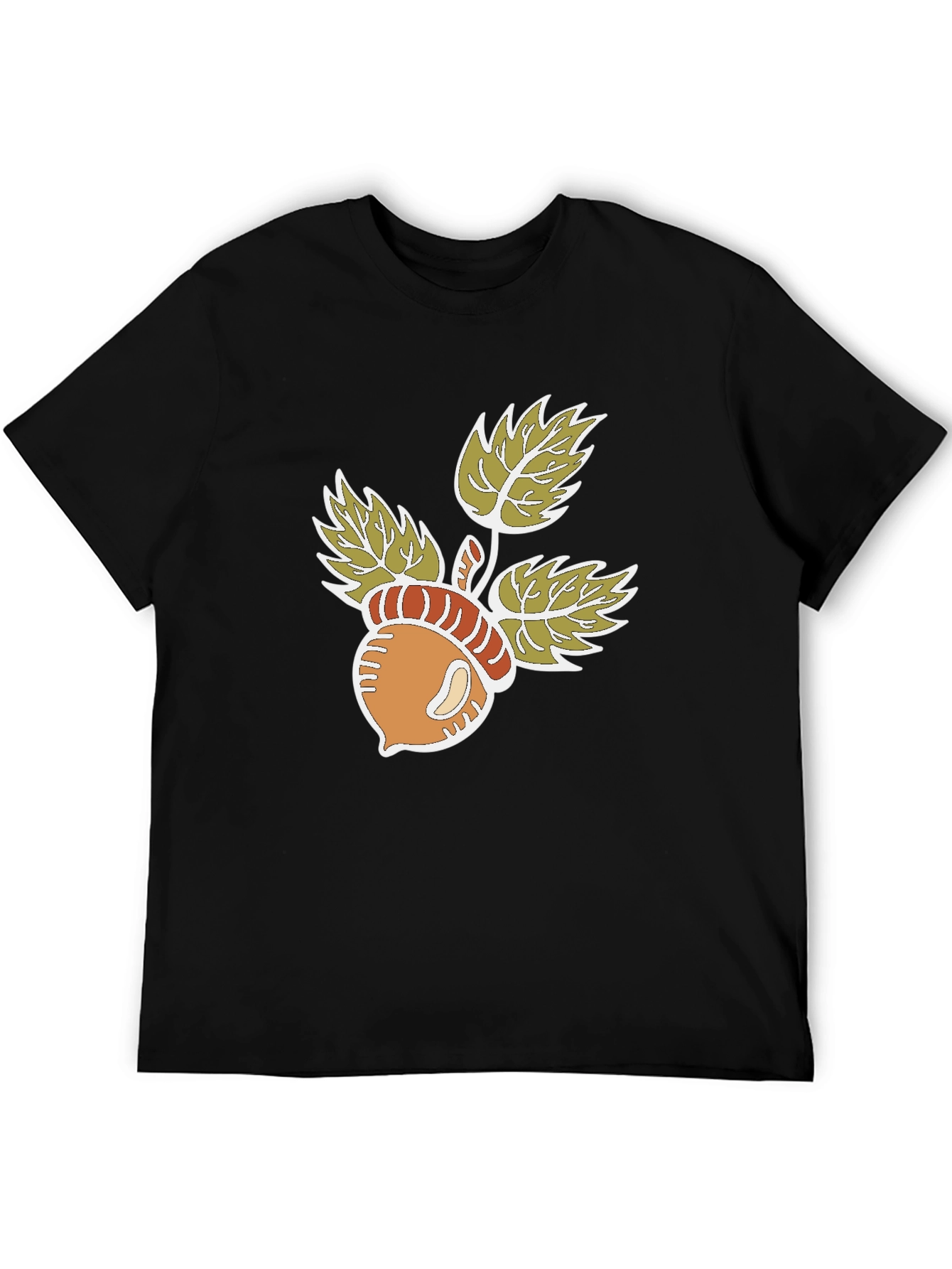 Acorn & Leaves Graphic T-Shirt - 5