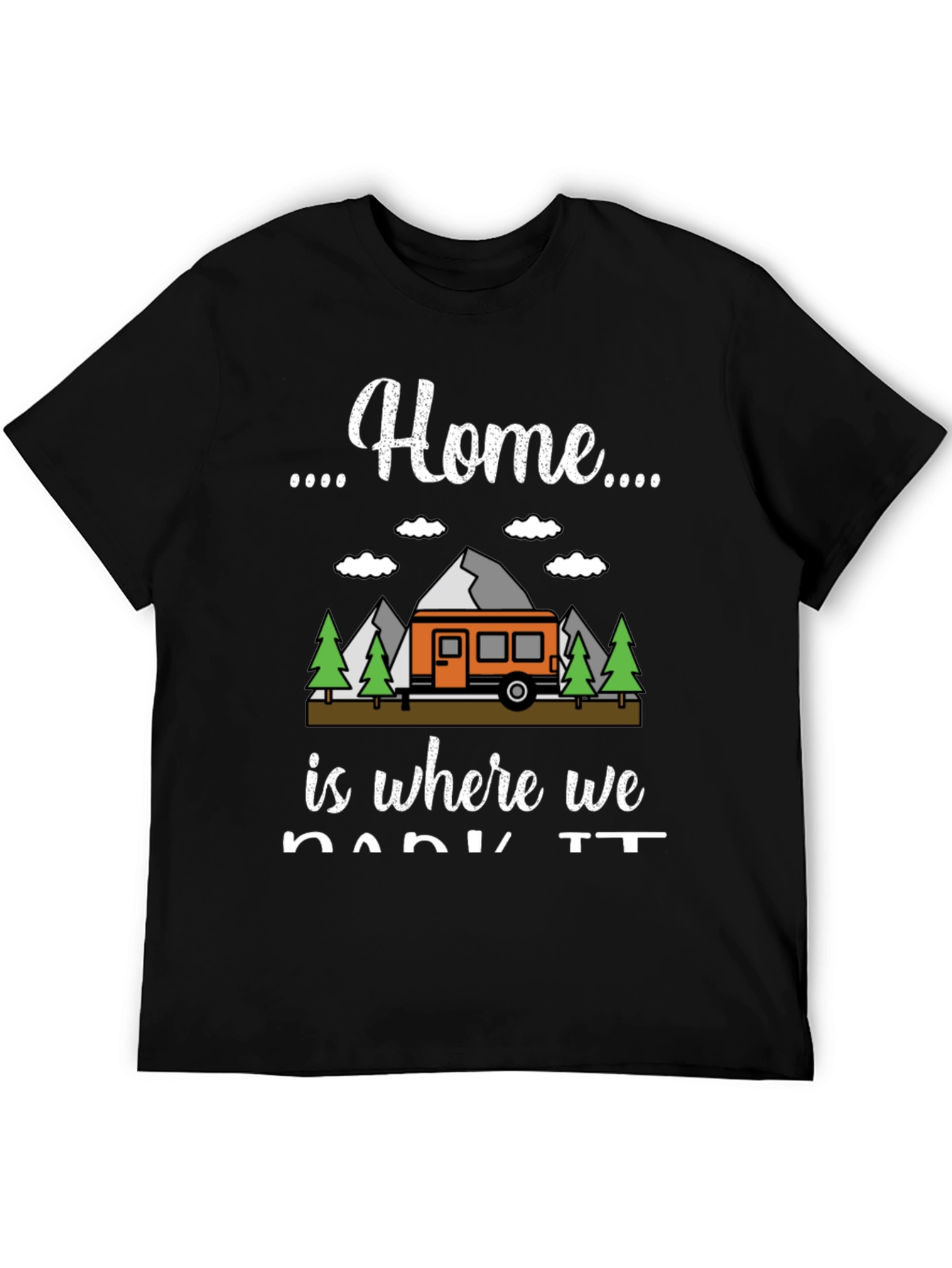 Black Home is Where We Park It T-Shirt view 5