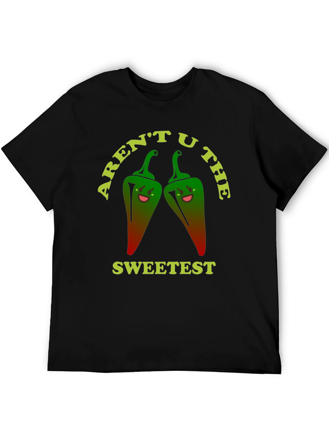 Black Aren't U The Sweetest Graphic T-Shirt view 5